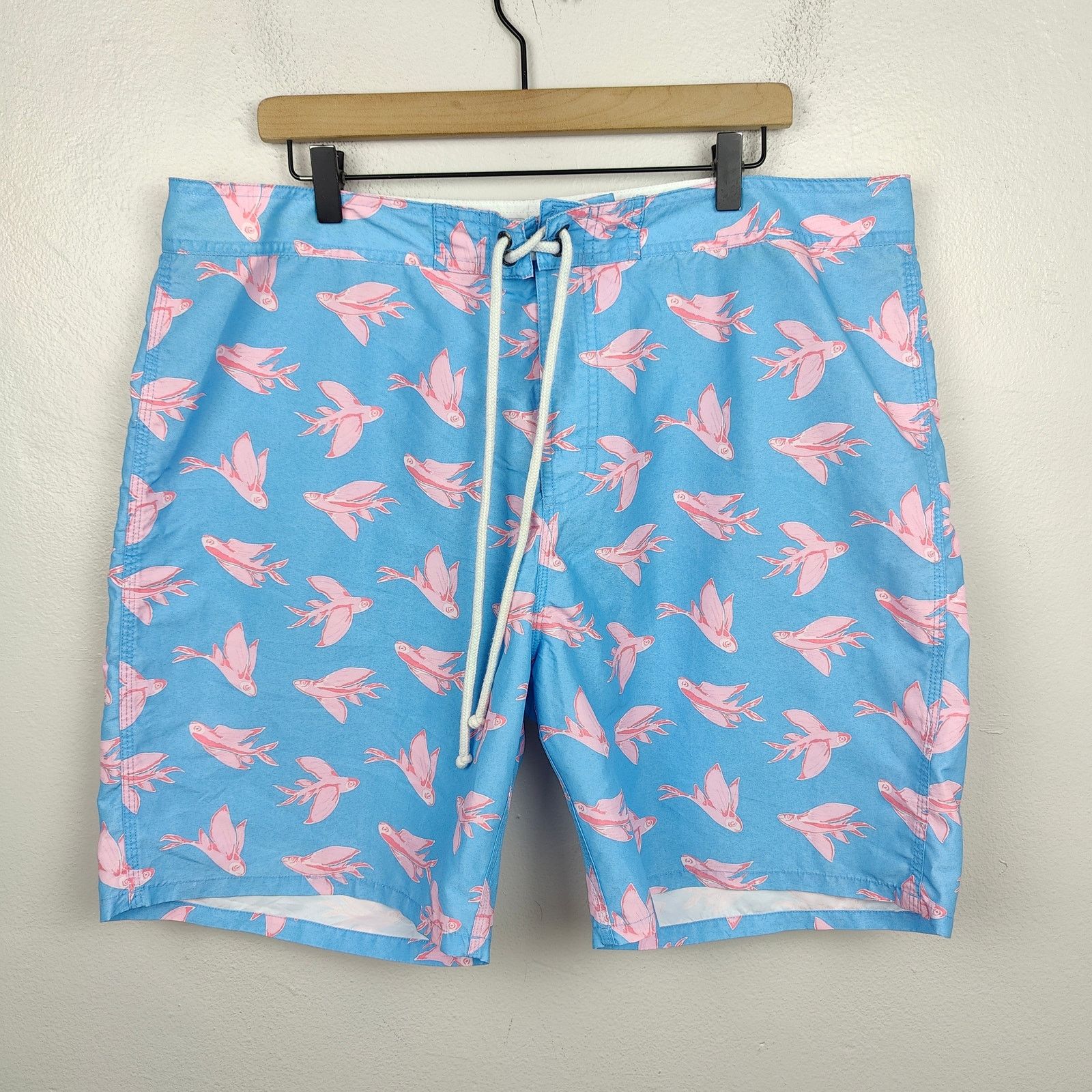 Other Strong Boalt Swim Shorts Mens 38 Blue Flying Fish Size US 38 / EU 54 - 1 Thumbnail
