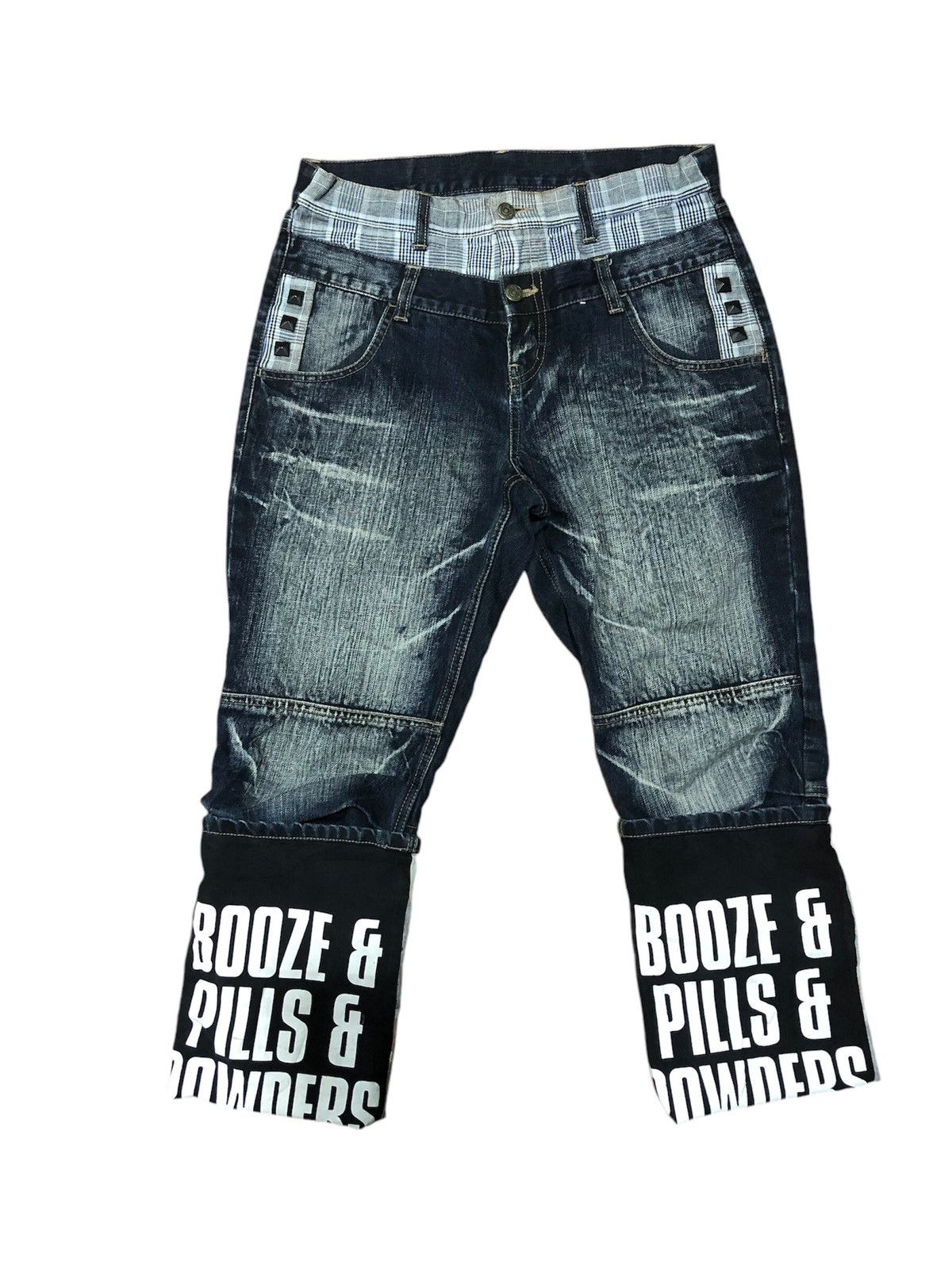 Japanese Brand × PPFM × Vintage Vintage PPFM Double Waist Denim Jeans Size US 31 - 3 Thumbnail