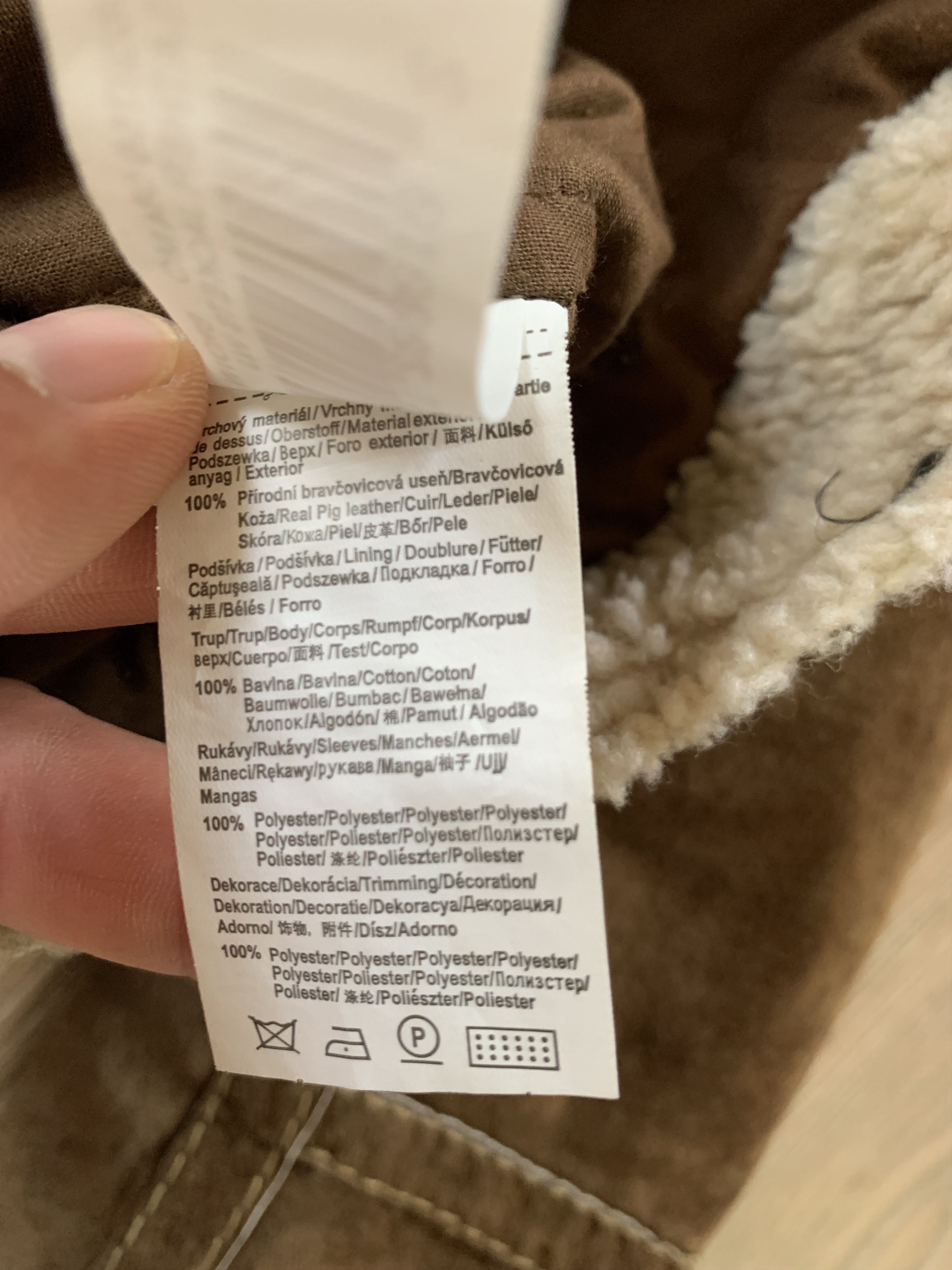 Other Kenvelo Brown Real Leather Pocket Shearling Jacket Size M / US 6-8 / IT 42-44 - 8 Thumbnail