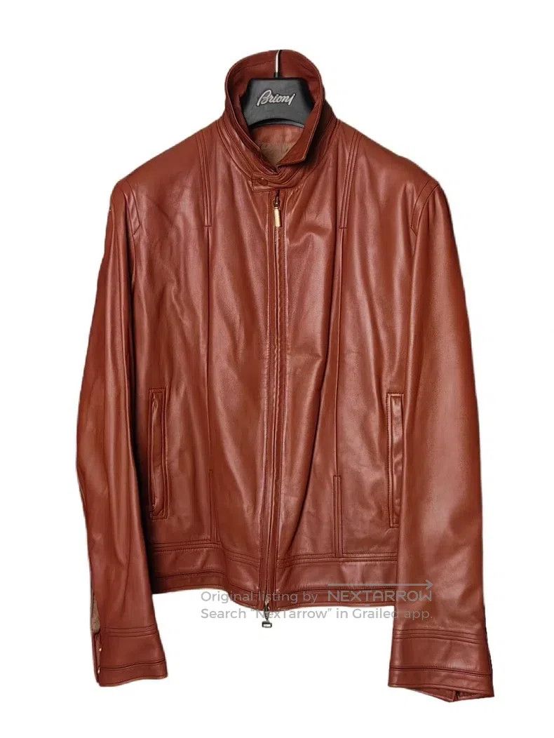 Brioni Brioni Casual leather jacket Size US L / EU 52-54 / 3 - 4 Thumbnail