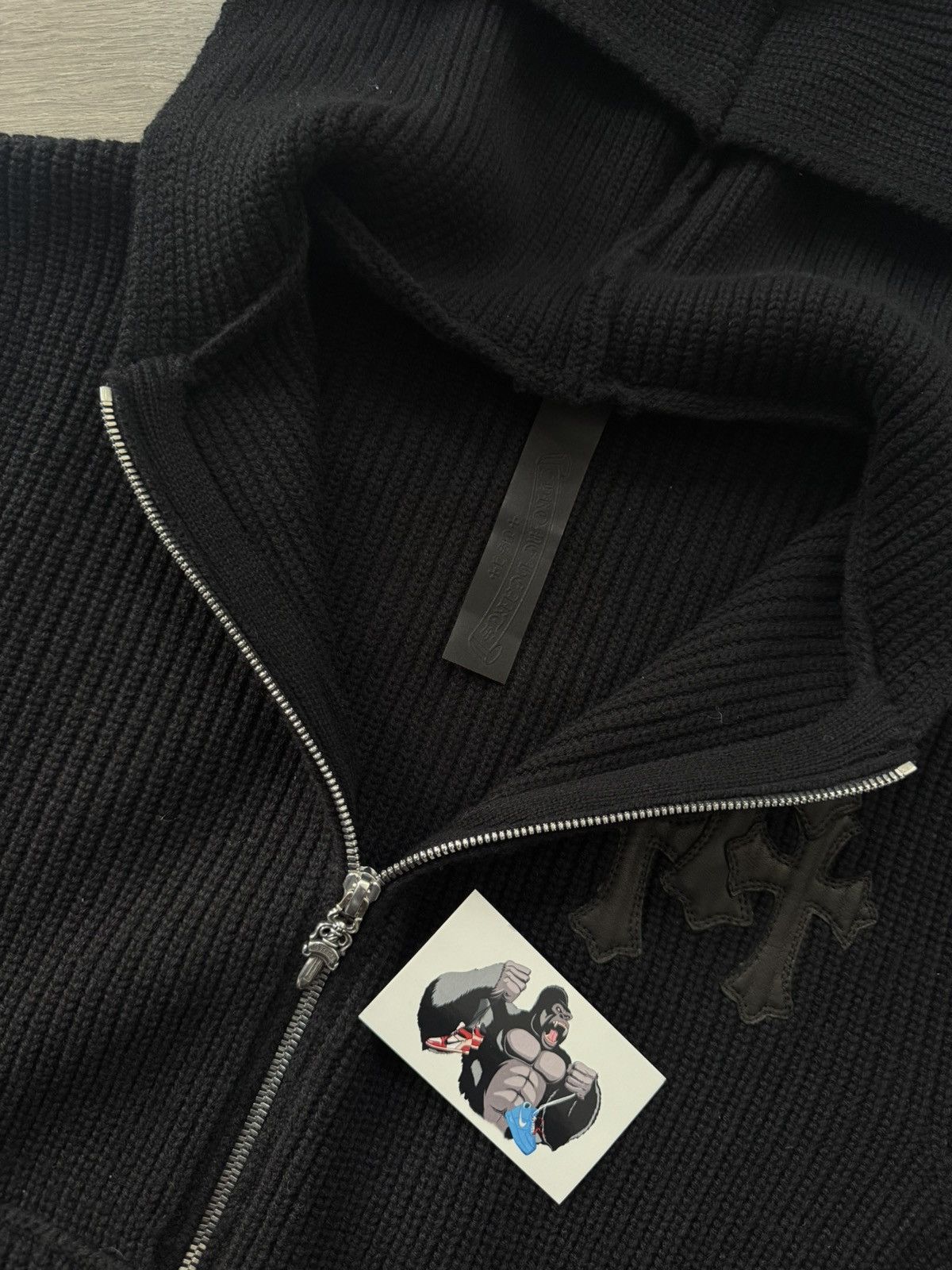Chrome Hearts Chrome Hearts Y NOT Cemetery Cross Patch Cashmere Zip Up Size US M / EU 48-50 / 2 - 6 Thumbnail