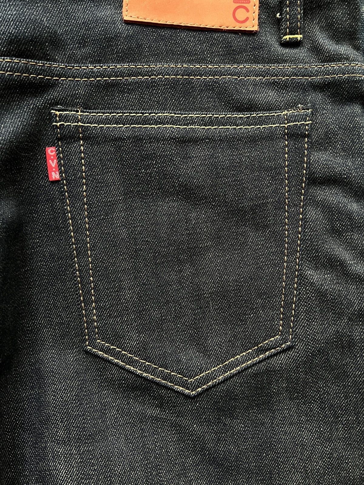 Japanese Brand Rigid Orange Selvedge Denim Jeans Size US 33 - 10 Thumbnail