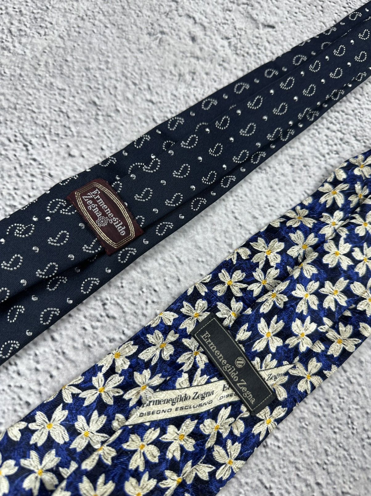 Ermenegildo Zegna Vintage Ermenegildo Zegna Tie x2 Old Money Style Size ONE SIZE - 5 Thumbnail
