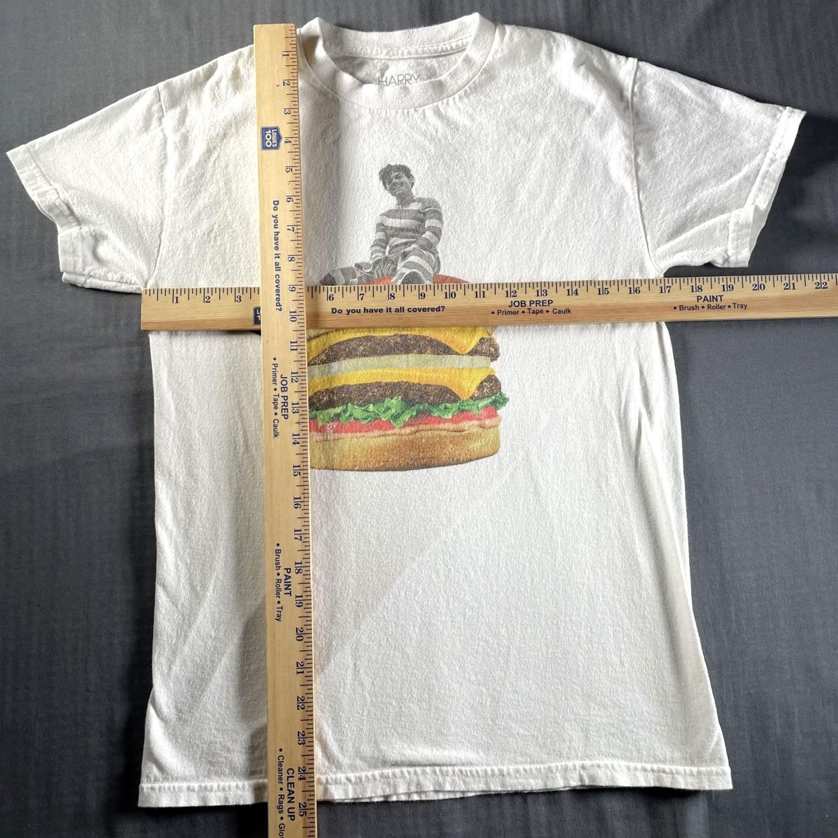 Vintage VINTAGE Harry Styles Shirt Mens Small White Burger Graphic LA Residency Kia Forum Tee Size US S / EU 44-46 / 1 - 4 Thumbnail