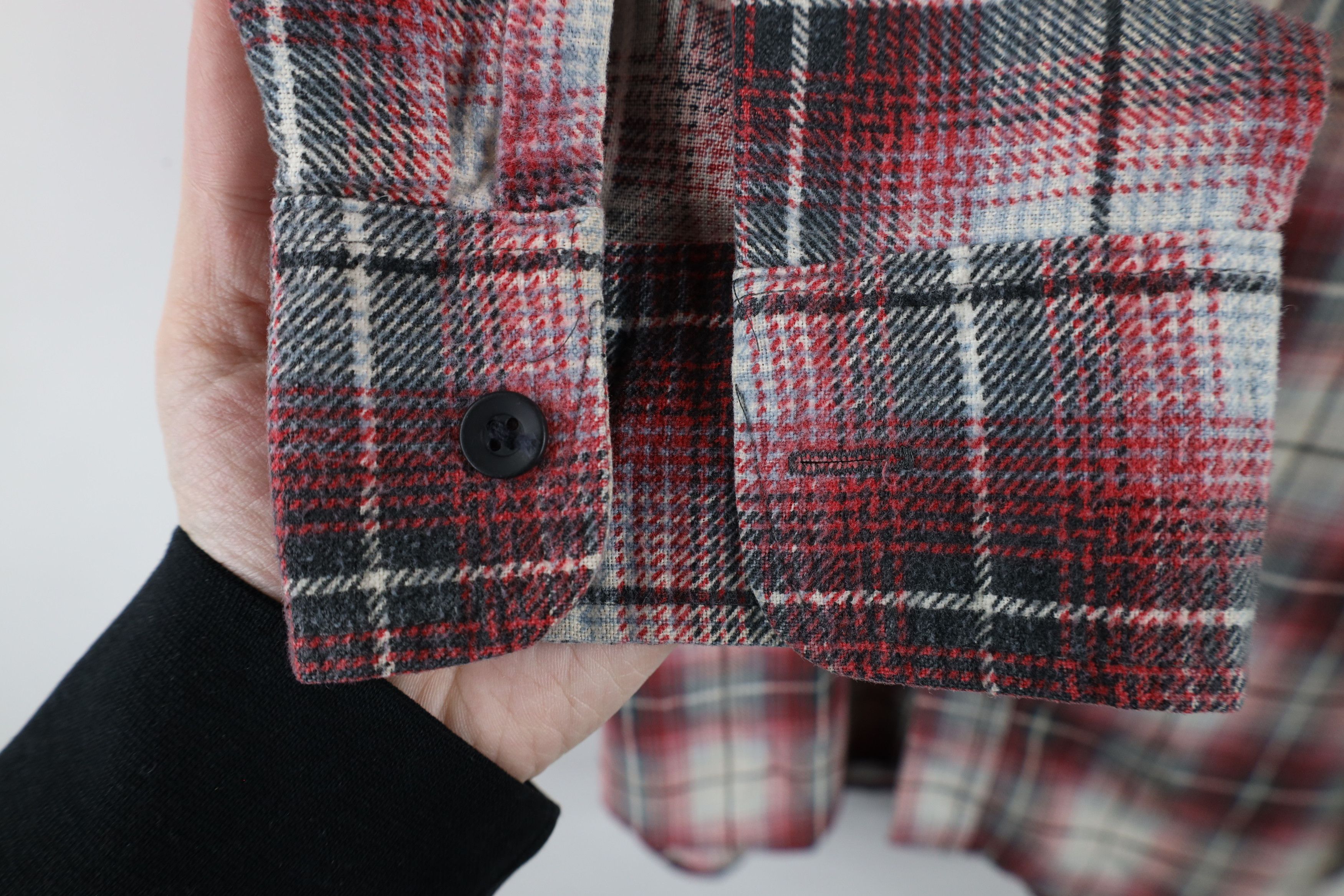Vintage Vintage 90s Streetwear Collared Button Shirt Plaid USA Size US XXL / EU 58 / 5 - 7 Thumbnail