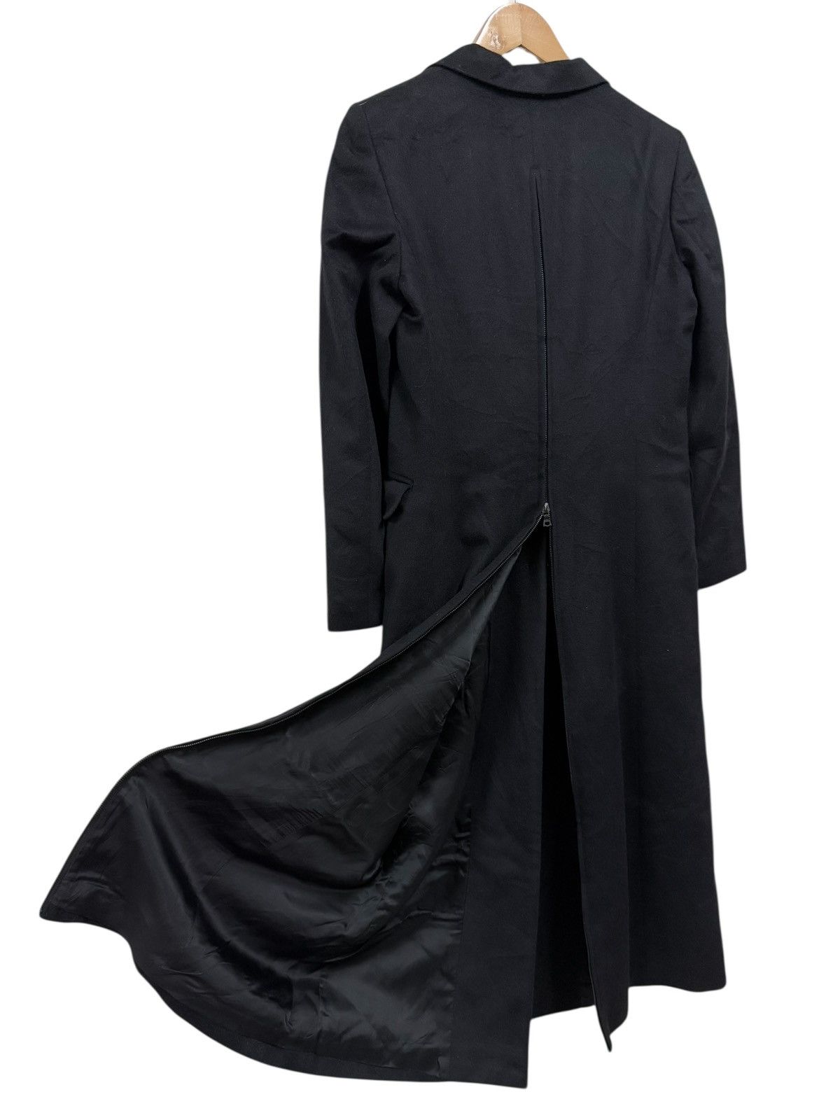 John Richmond John Richmond Black Long Coat Size S / US 4 / IT 40 - 4 Thumbnail