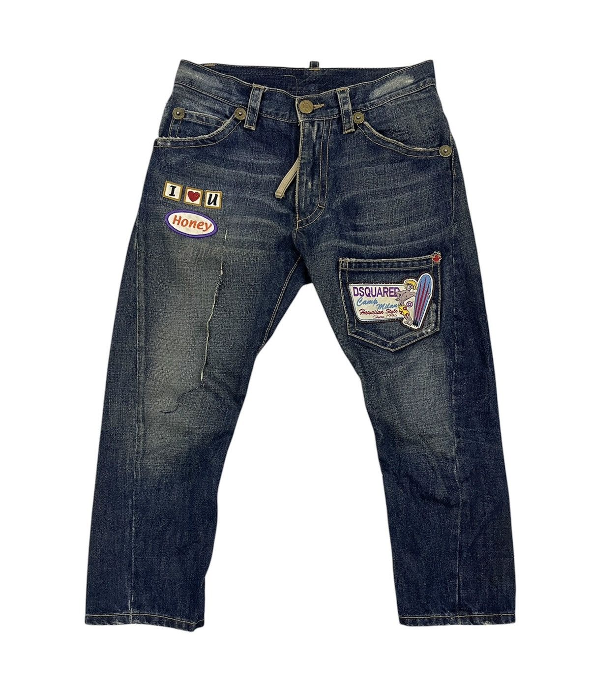 Dsquared2 Distress Dsquared2 3Q/Short Jeans Pant Made in Italy Size US 31 - 1 Thumbnail