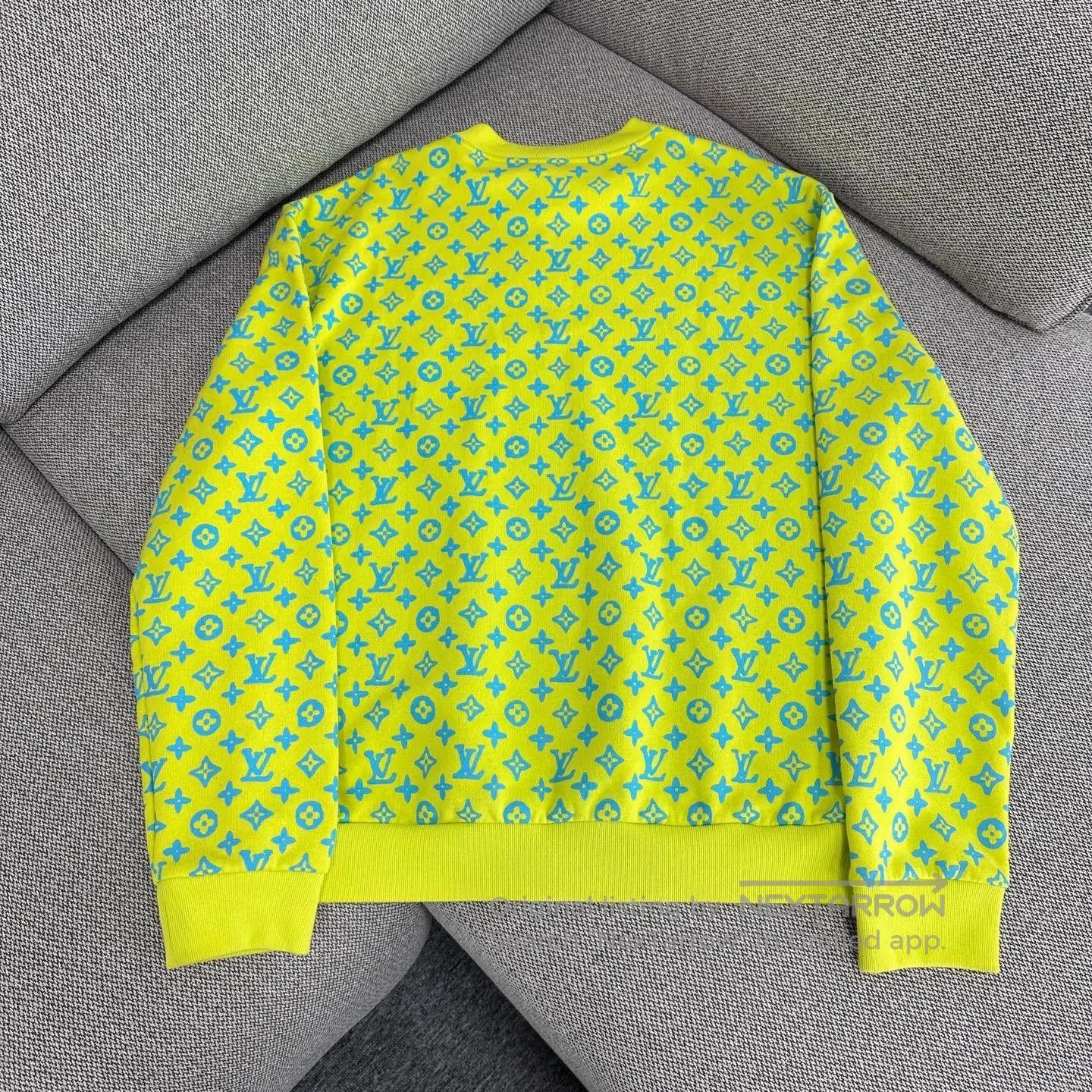Louis Vuitton Louis Vuitton SS23 Yellow Logo Sweatshirt. Size US M / EU 48-50 / 2 - 3 Thumbnail