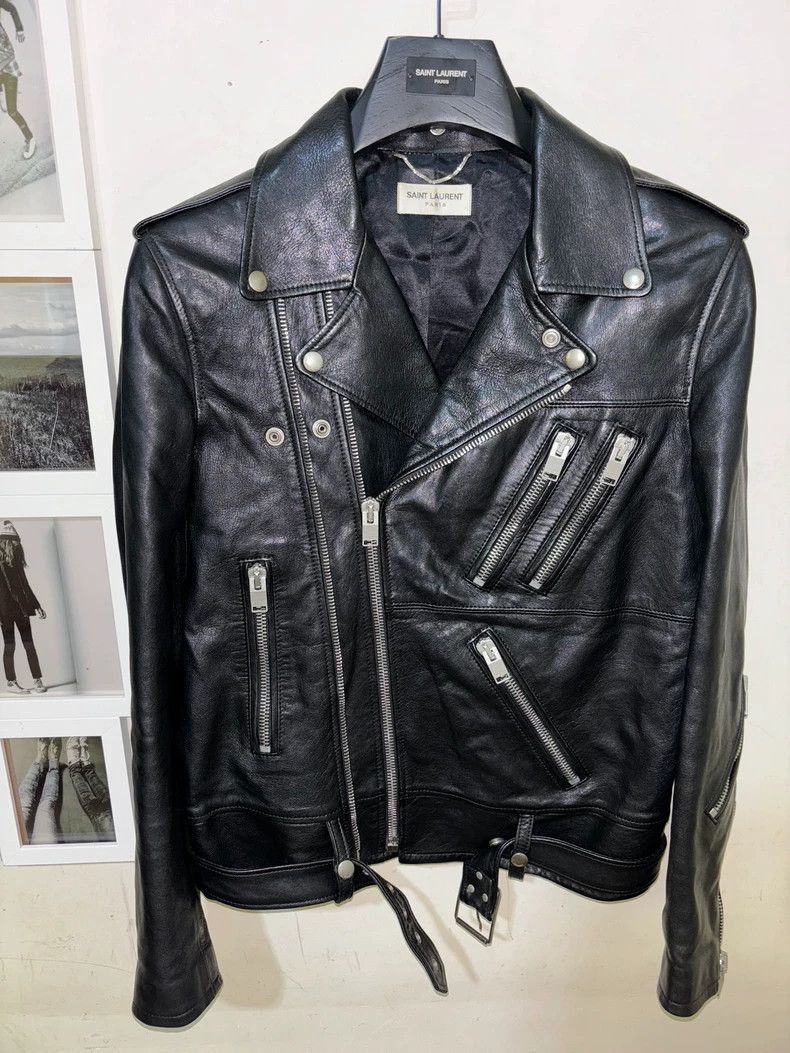 Saint Laurent Paris Saint Laurent Lambskin Multi-Zip Leather Jacket-2506 Size US L / EU 52-54 / 3 - 1 Thumbnail
