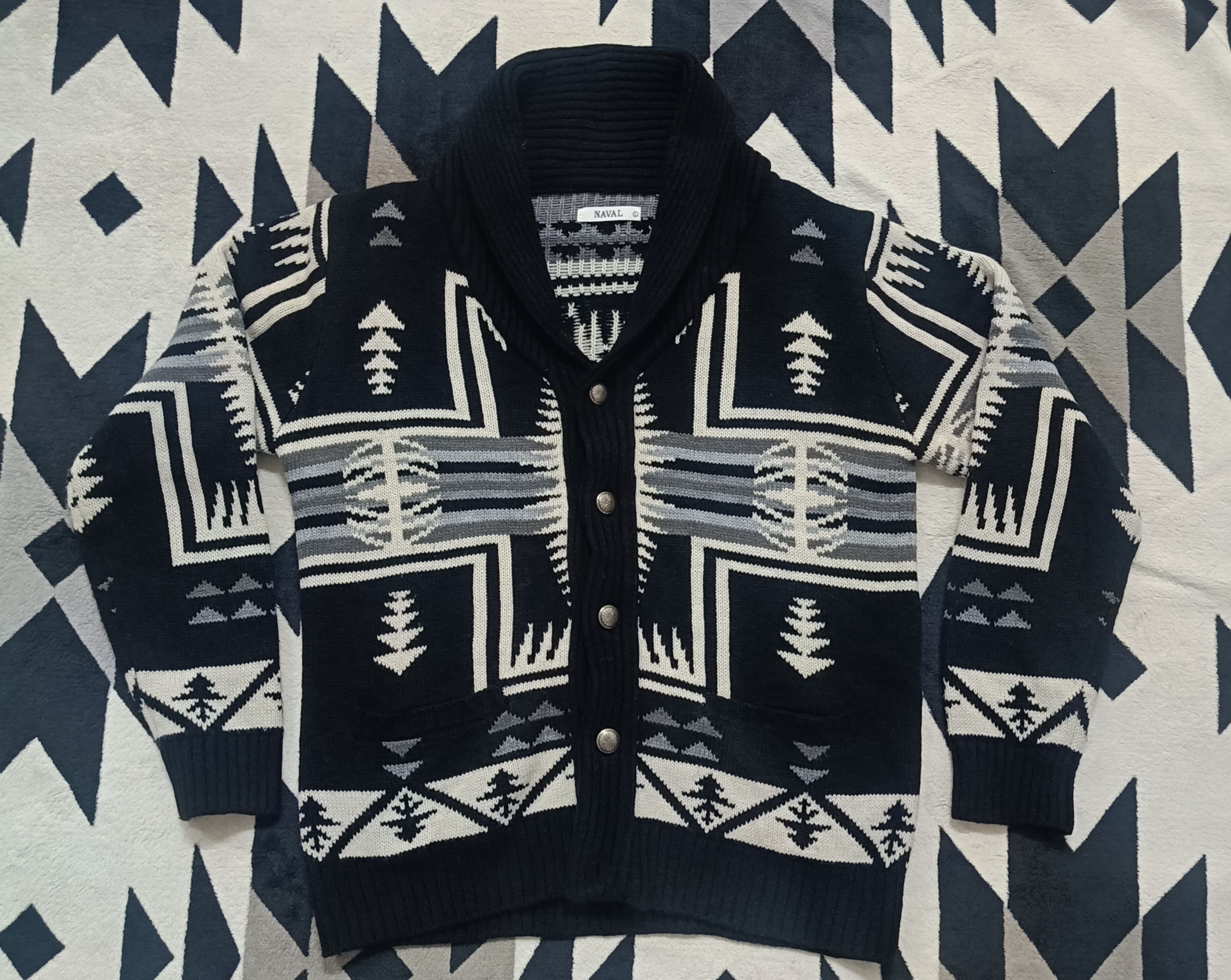 Naval Clothing Factory 🔥🔥 Naval Cardigan Large Native Size US L / EU 52-54 / 3 - 3 Thumbnail