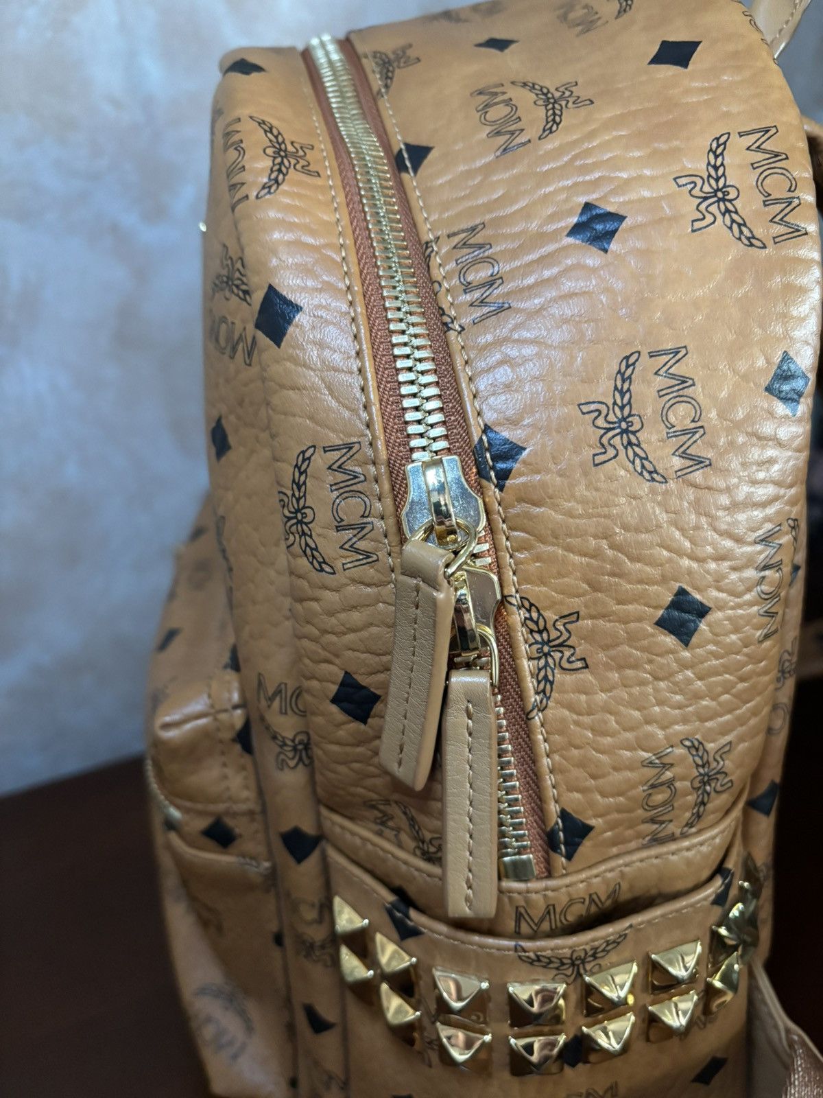 MCM MCM Stark backpack cognac Size ONE SIZE - 3 Thumbnail