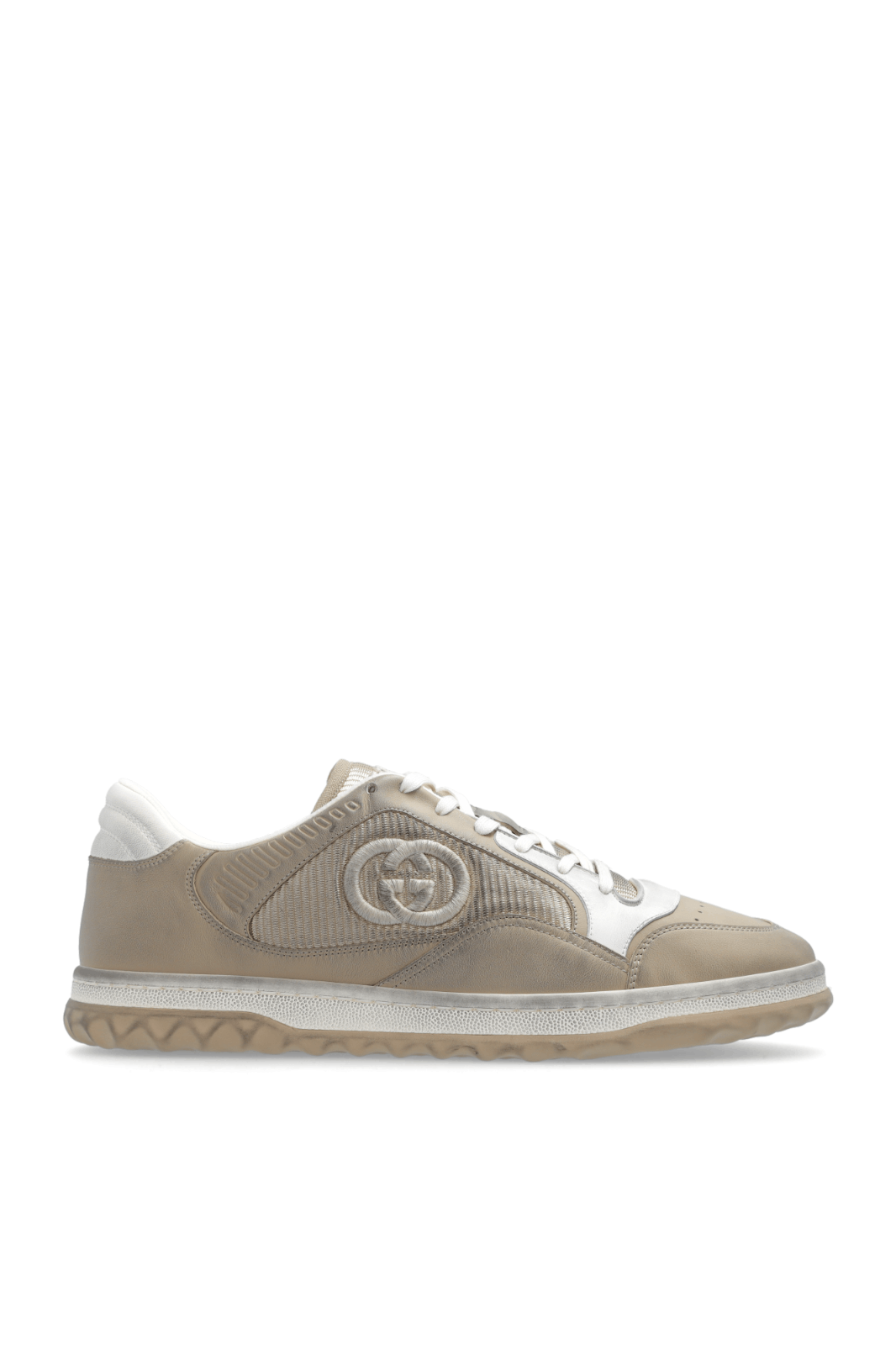 GUCCI Mac80 Men's Beige Leather Sneakers New