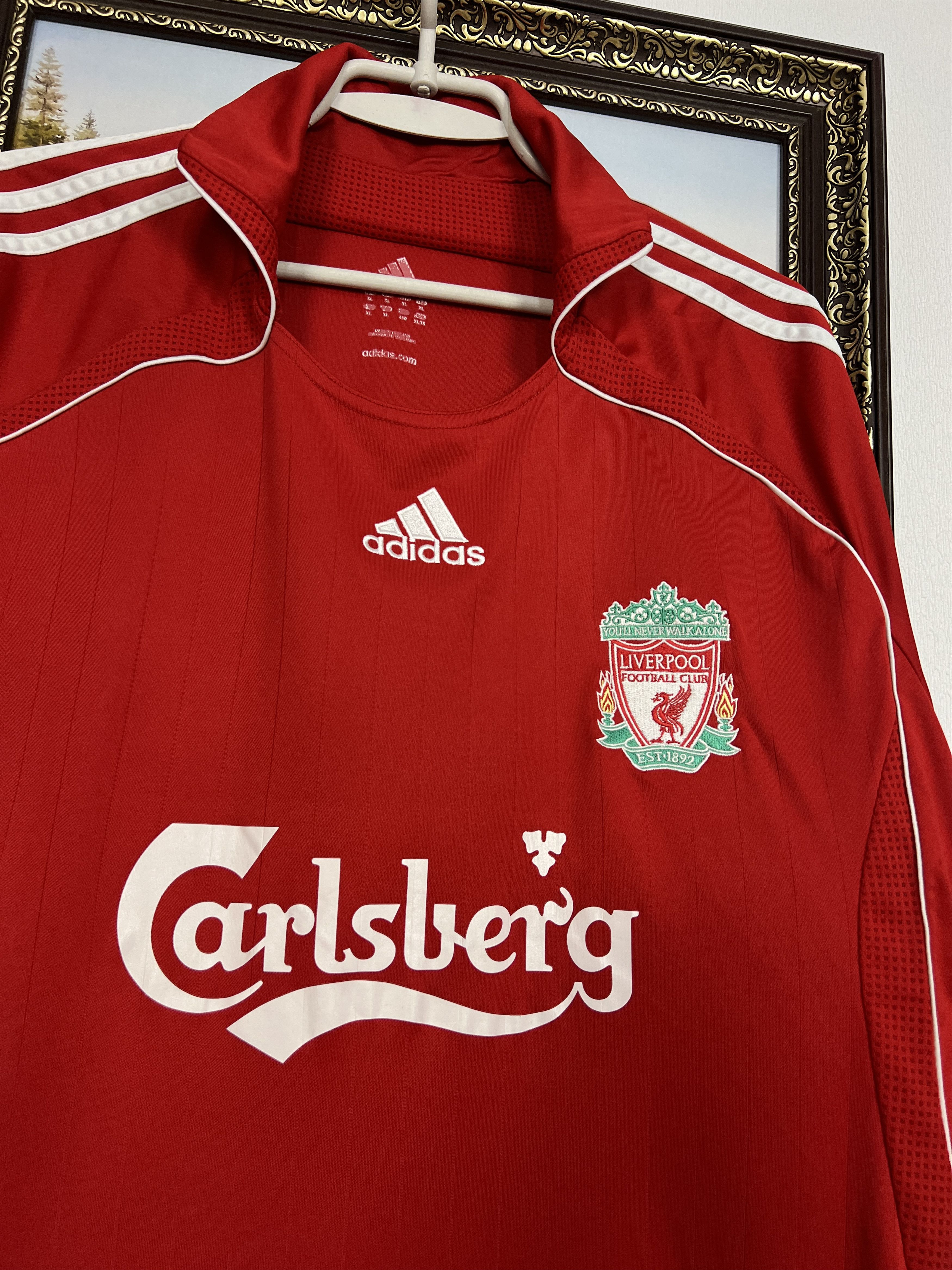 Adidas Liverpool Home football shirt 2006 Soccer Jersey Trikot Size US XL / EU 56 / 4 - 3 Thumbnail