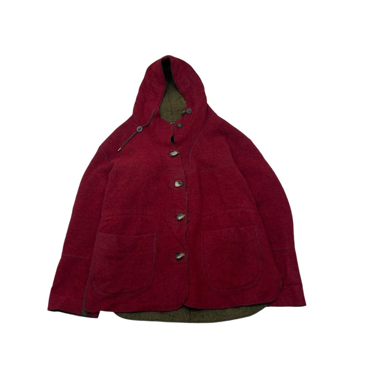💥Vintage Gloverall Wool Mohair Hooded Jacket Made In England