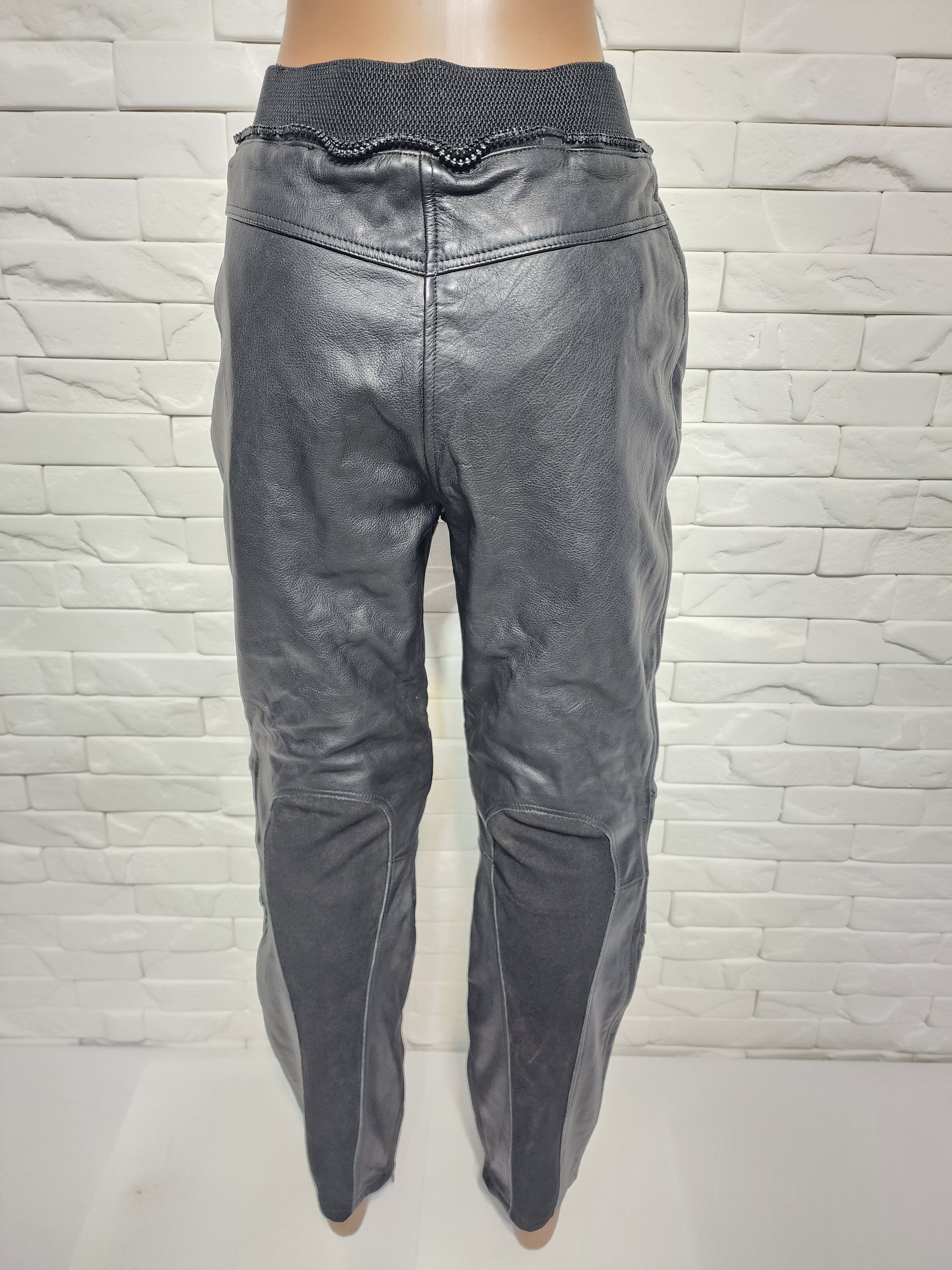 Genuine Leather Black Leather Biker Pants: Women's Ride Style Size 27" / US 4 / IT 40 - 5 Thumbnail