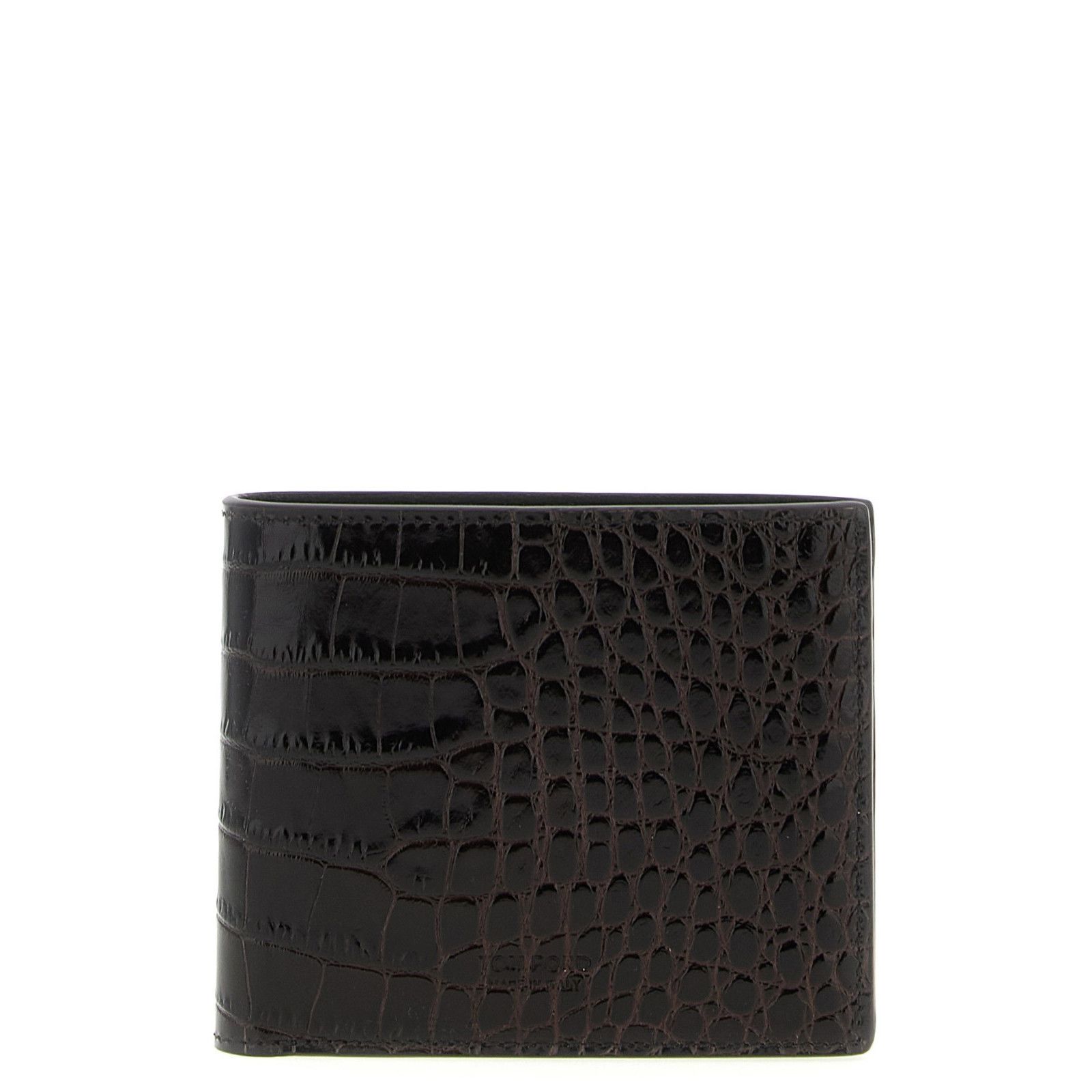 Tom Ford TOM FORD Brown Embossed Leather Wallet New & Authentic Size ONE SIZE - 1 Thumbnail