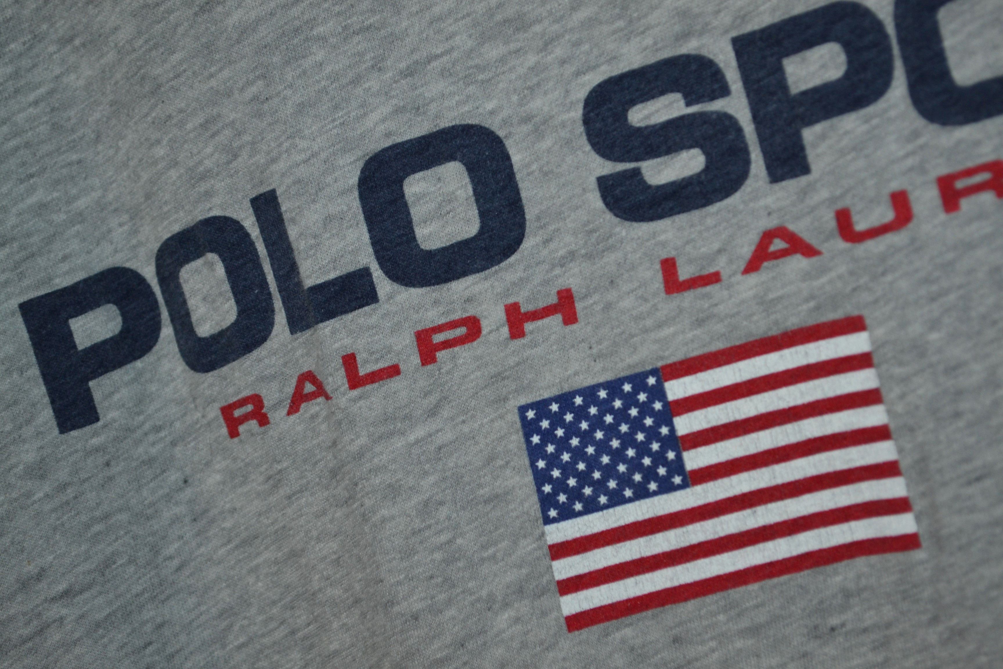 Polo Ralph Lauren Polo Ralph Lauren Vintage Spell Out USA Flag T Shirt 90s M Size US M / EU 48-50 / 2 - 2 Thumbnail