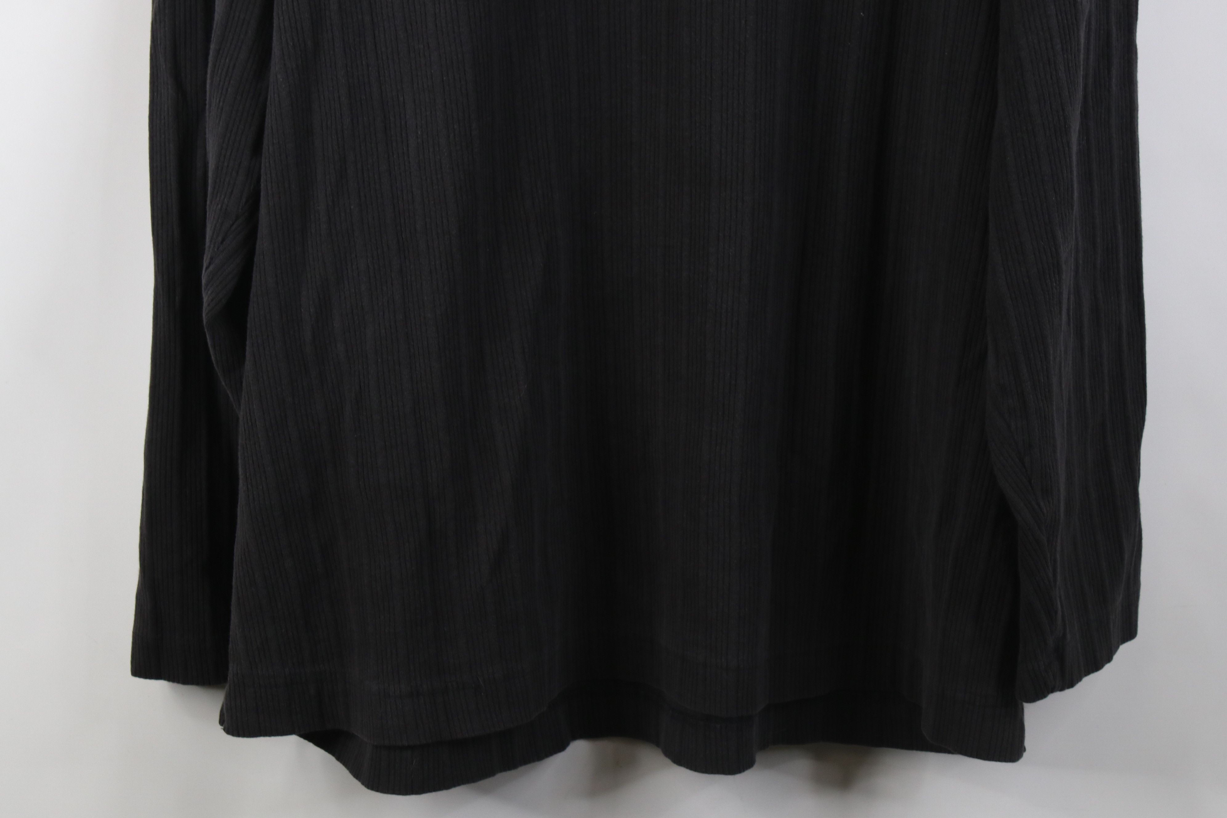 Vintage Vintage 90s Streetwear Ribbed Knit Long Sleeve T-Shirt Size US XL / EU 56 / 4 - 10 Thumbnail