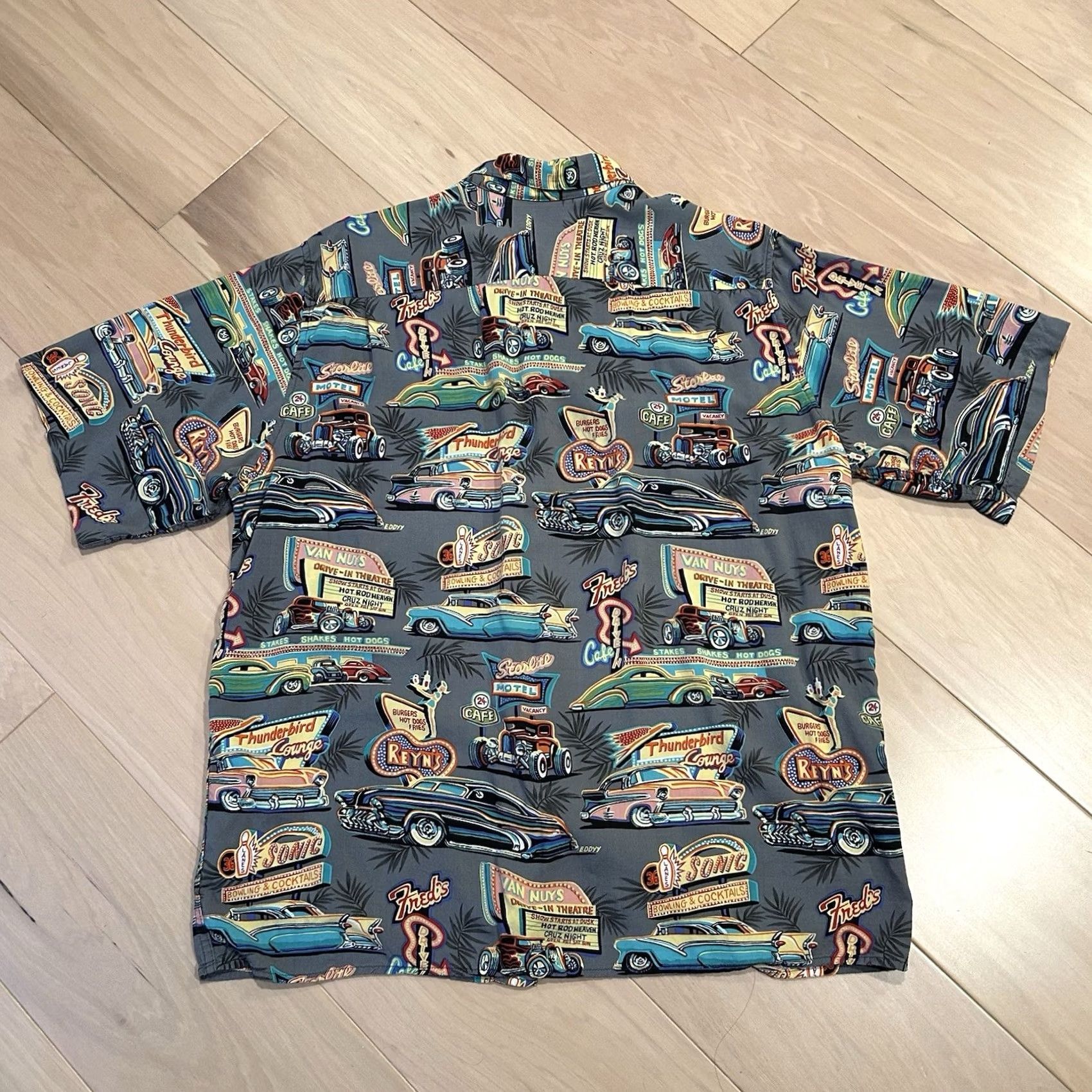Reyn Spooner VINTAGE Reyn Spooner Hawaiian Button Up Shirt Cars Long Sleeve Men’s Large Size US L / EU 52-54 / 3 - 3 Thumbnail