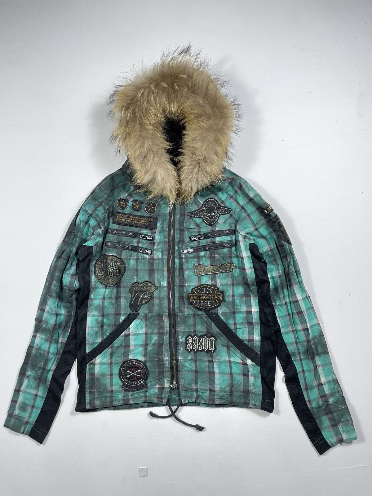 Japanese Brand Fur Zip Hoodie double zipper punk ghothic style Size US M / EU 48-50 / 2 - 1 Thumbnail