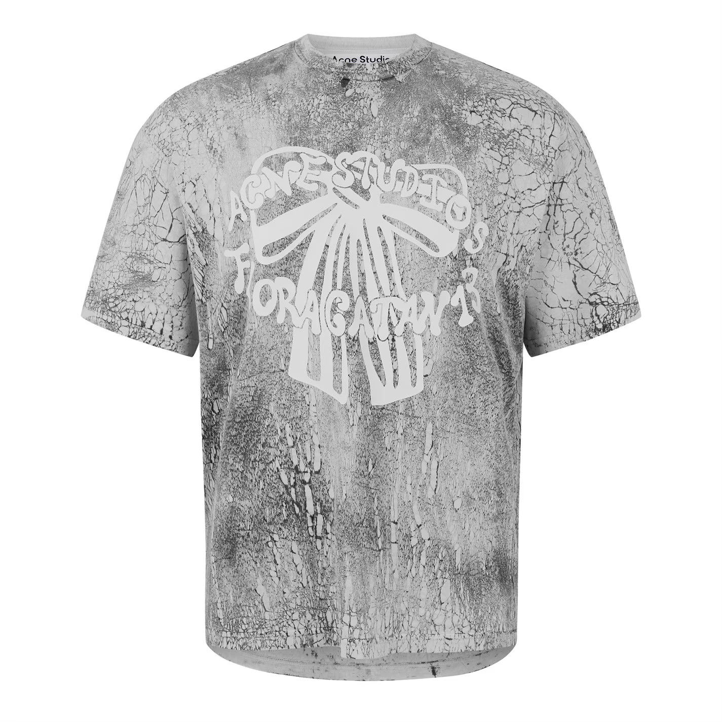 Acne Studios o1g2r1mq0825 Bow T-Shirt in Grey Size US S / EU 44-46 / 1 - 1 Thumbnail