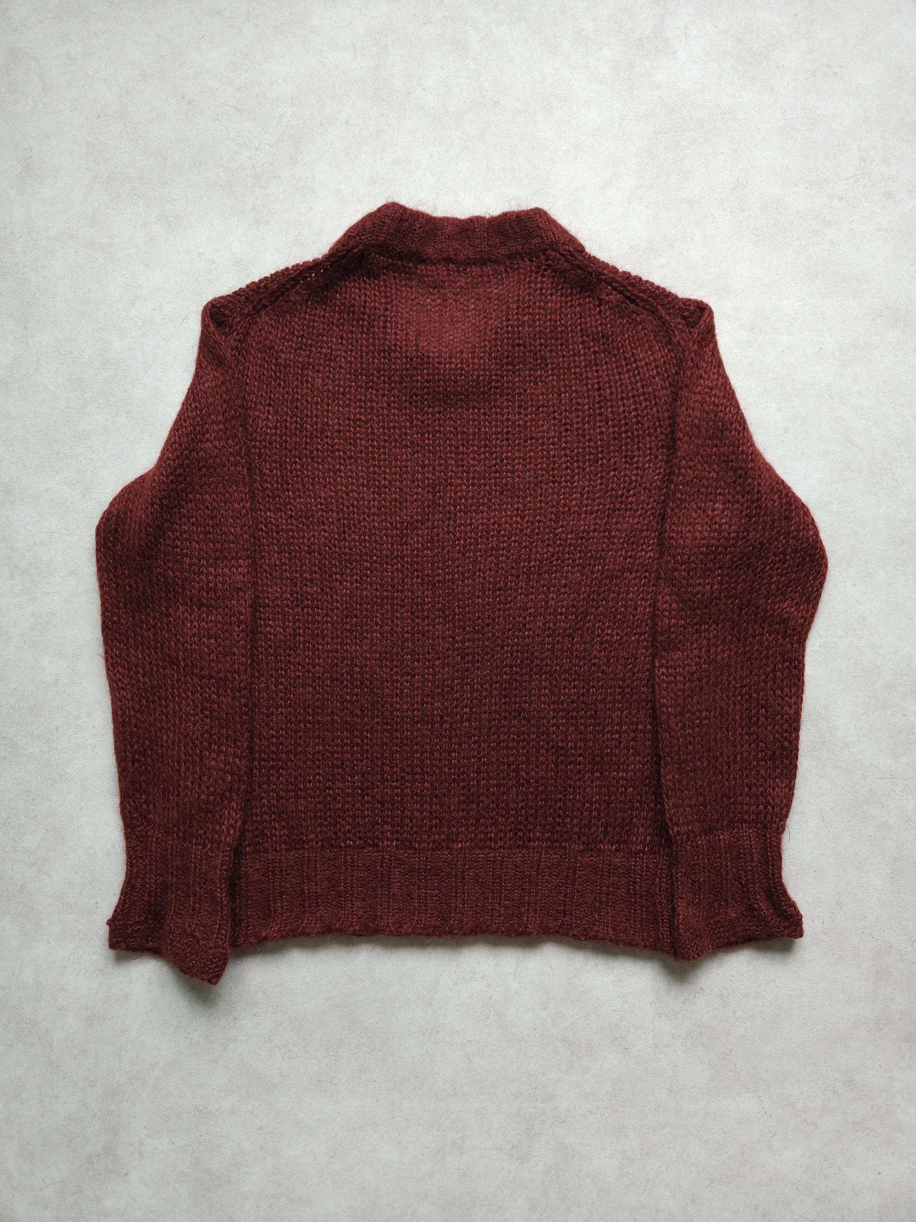 Prada Prada mohair knit in burgundy Size US M / EU 48-50 / 2 - 2 Thumbnail