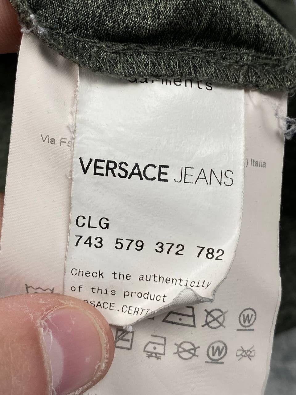 Versace Versace Jeans Couture Big Logo Men Size M Green Size US M / EU 48-50 / 2 - 4 Thumbnail