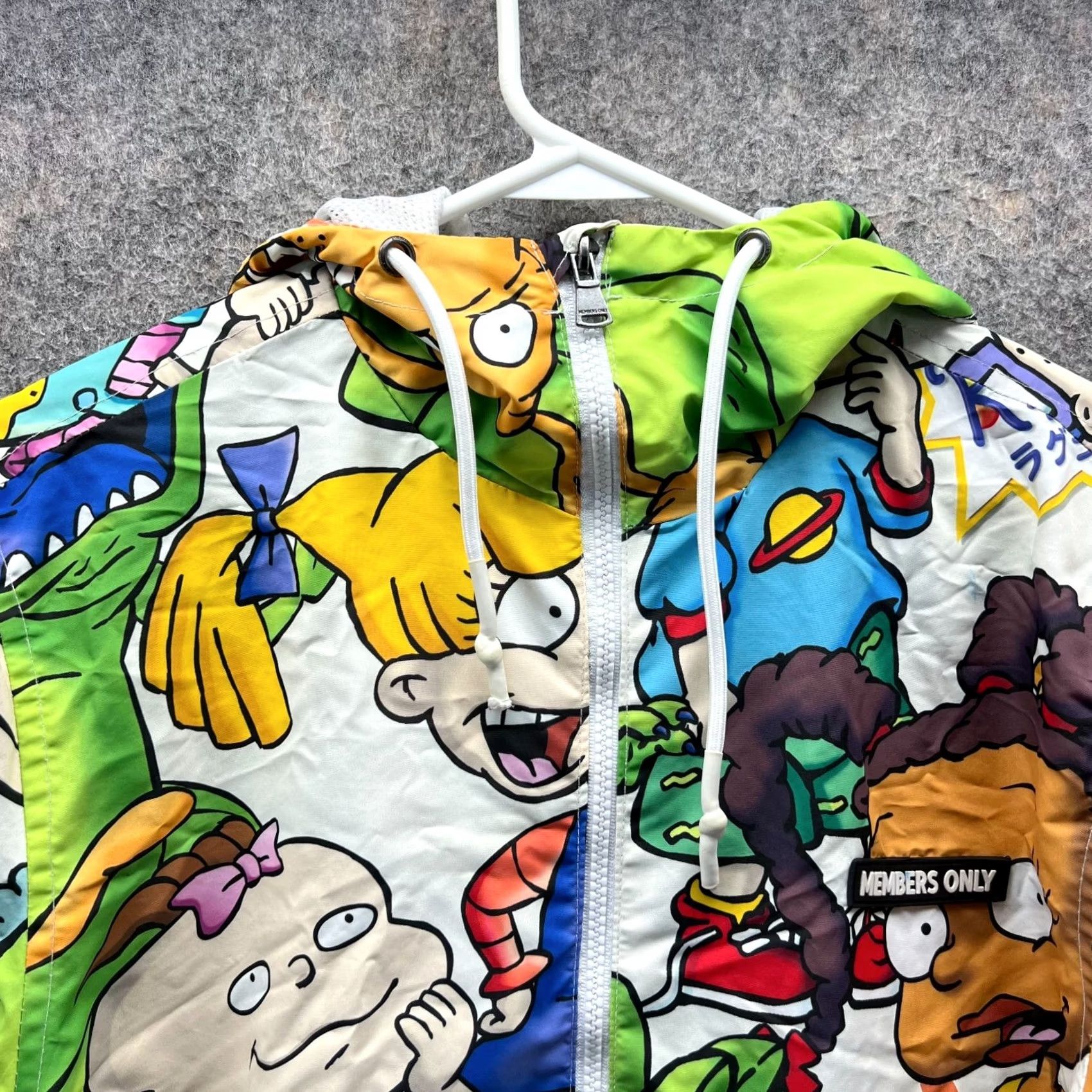 Members Only Members Only Nickelodeon Rugrats Jacket Mens Medium Green Windbreaker Hooded Logo Solid Size US M / EU 48-50 / 2 - 2 Thumbnail