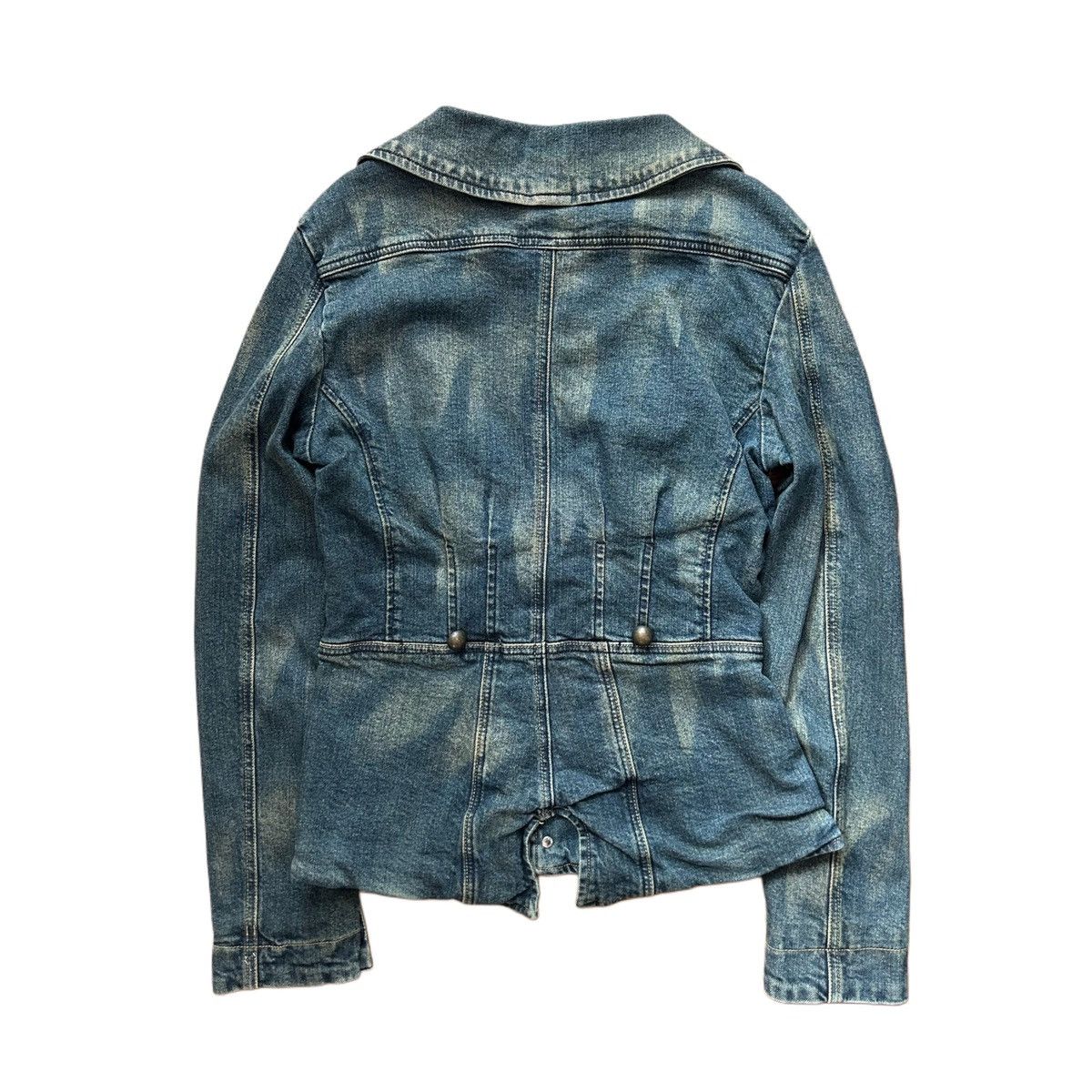 Designer × Diesel Diesel Button Up Fitted Denim Jacket Size L / US 10 / IT 46 - 2 Thumbnail
