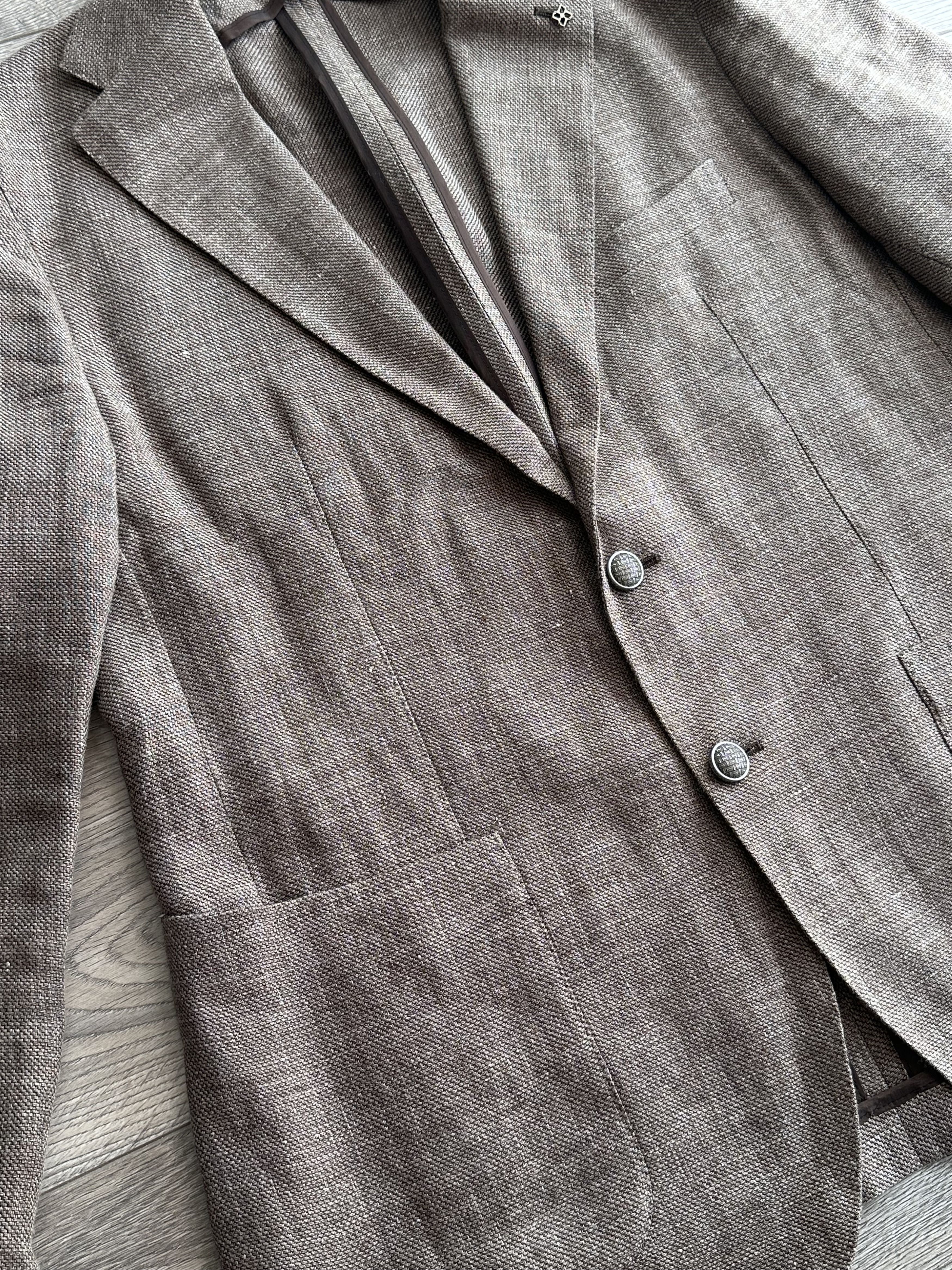 Tagliatore Tagliatore Linen Blazer Size 54R - 6 Thumbnail