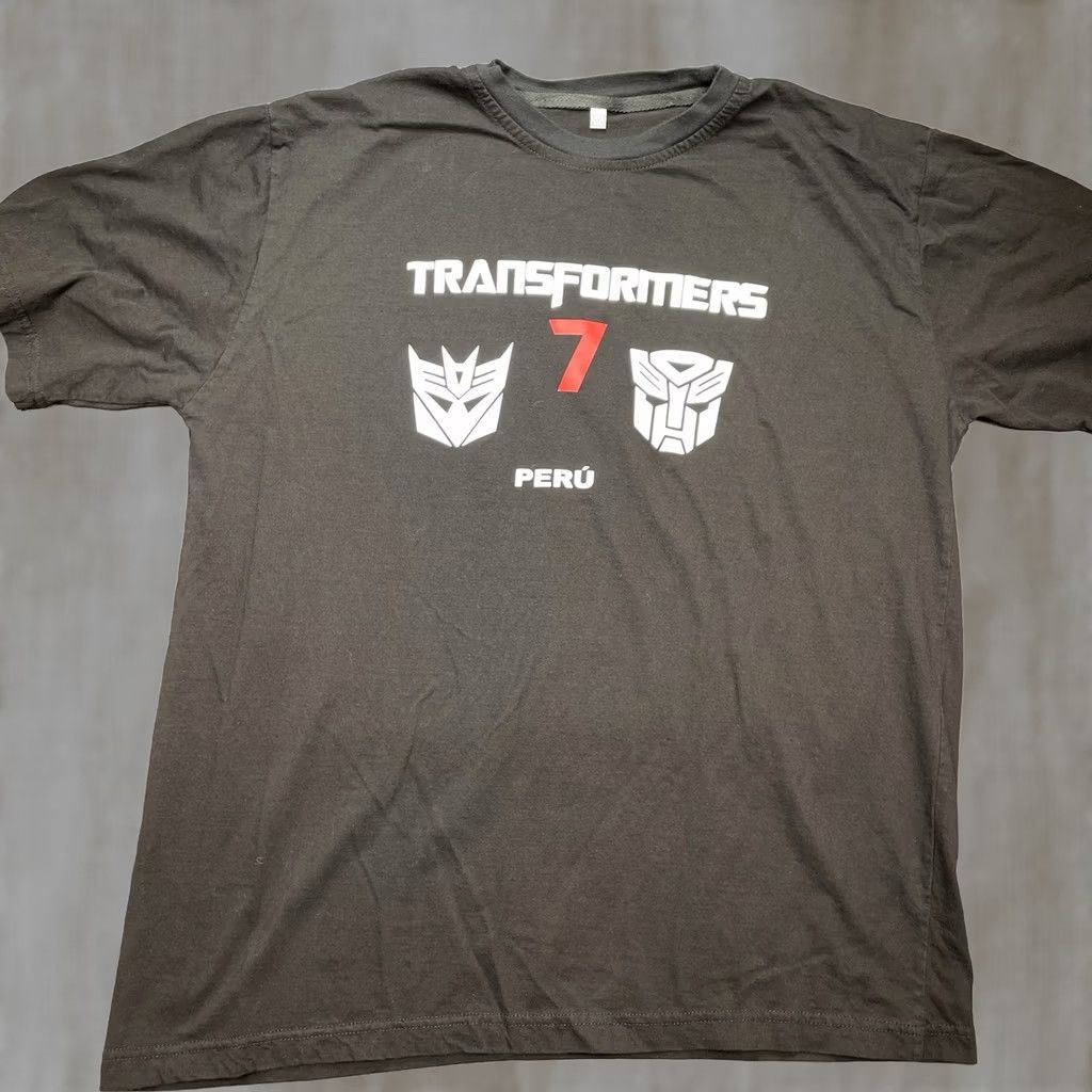Vintage Transformers Shirt Men’s XL Cast Crew Stunt Team Peru Autobots T-Shirt Black Mens XL Size US XL / EU 56 / 4 - 1 Thumbnail