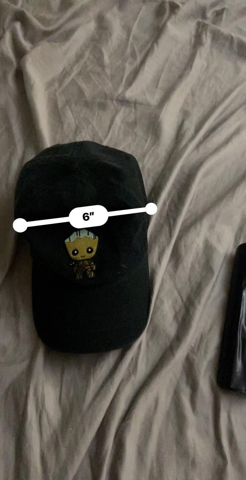 Unknown London Adorable Baby Groot Black Baseball Cap Size ONE SIZE - 5 Thumbnail