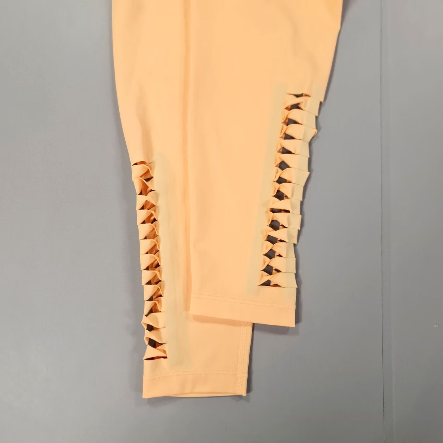 Nike VINTAGE Nike Pro Womens Leggings Orange Small High Rise Tight Fit 7/8 Length CU4718-884 Size 28" / US 6 / IT 42 - 5 Thumbnail