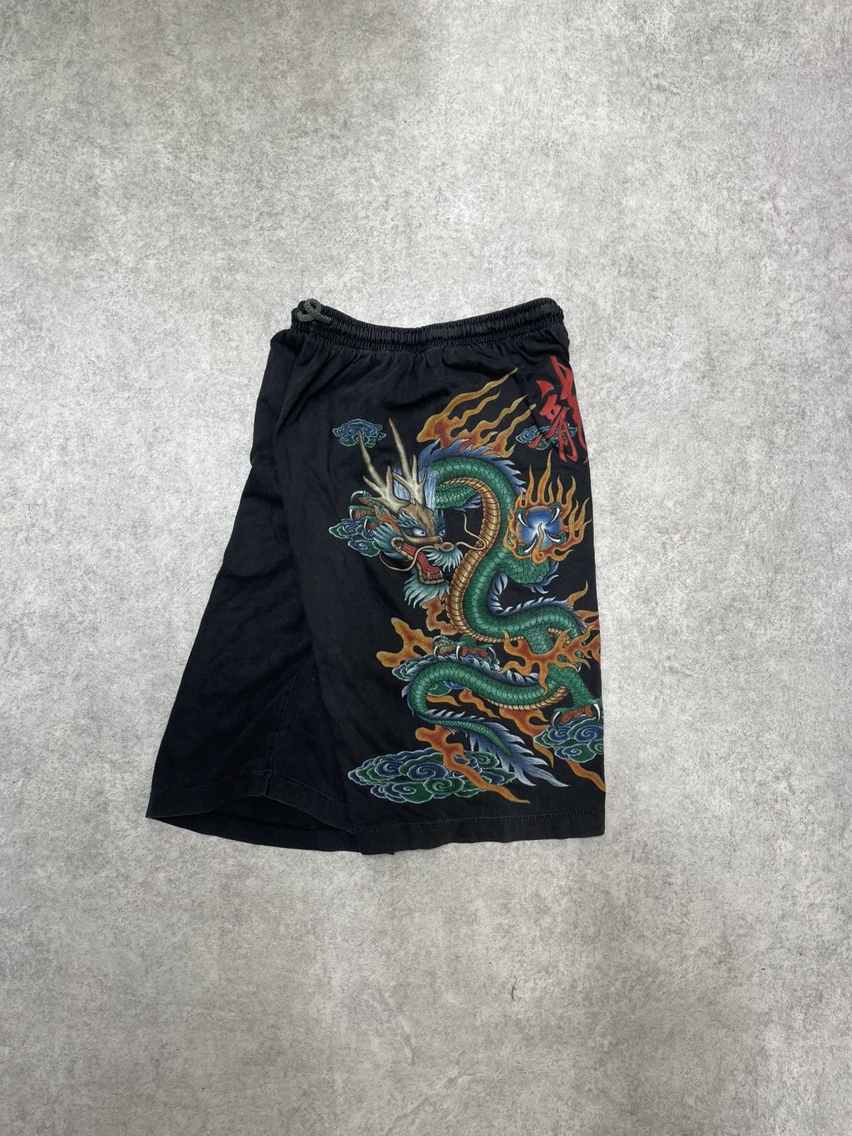 If Six Was Nine × Japanese Brand × Le Grande Bleu (L.G.B.) Y2K Darkwear With Eastern Dragon Motif - Feels Size US 30 / EU 46 - 2 Thumbnail