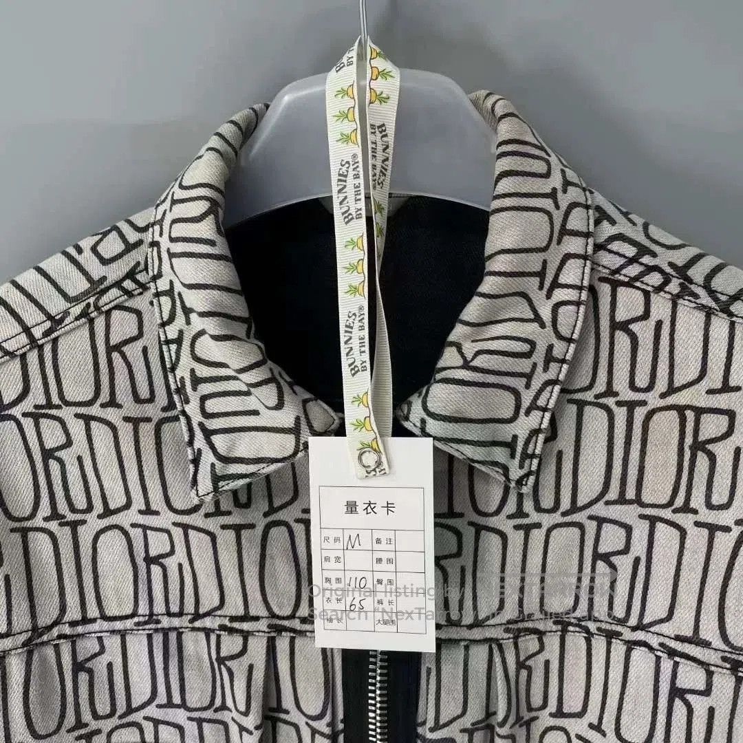 Dior Dior Logo Print Denim Jacket. Size US M / EU 48-50 / 2 - 5 Thumbnail