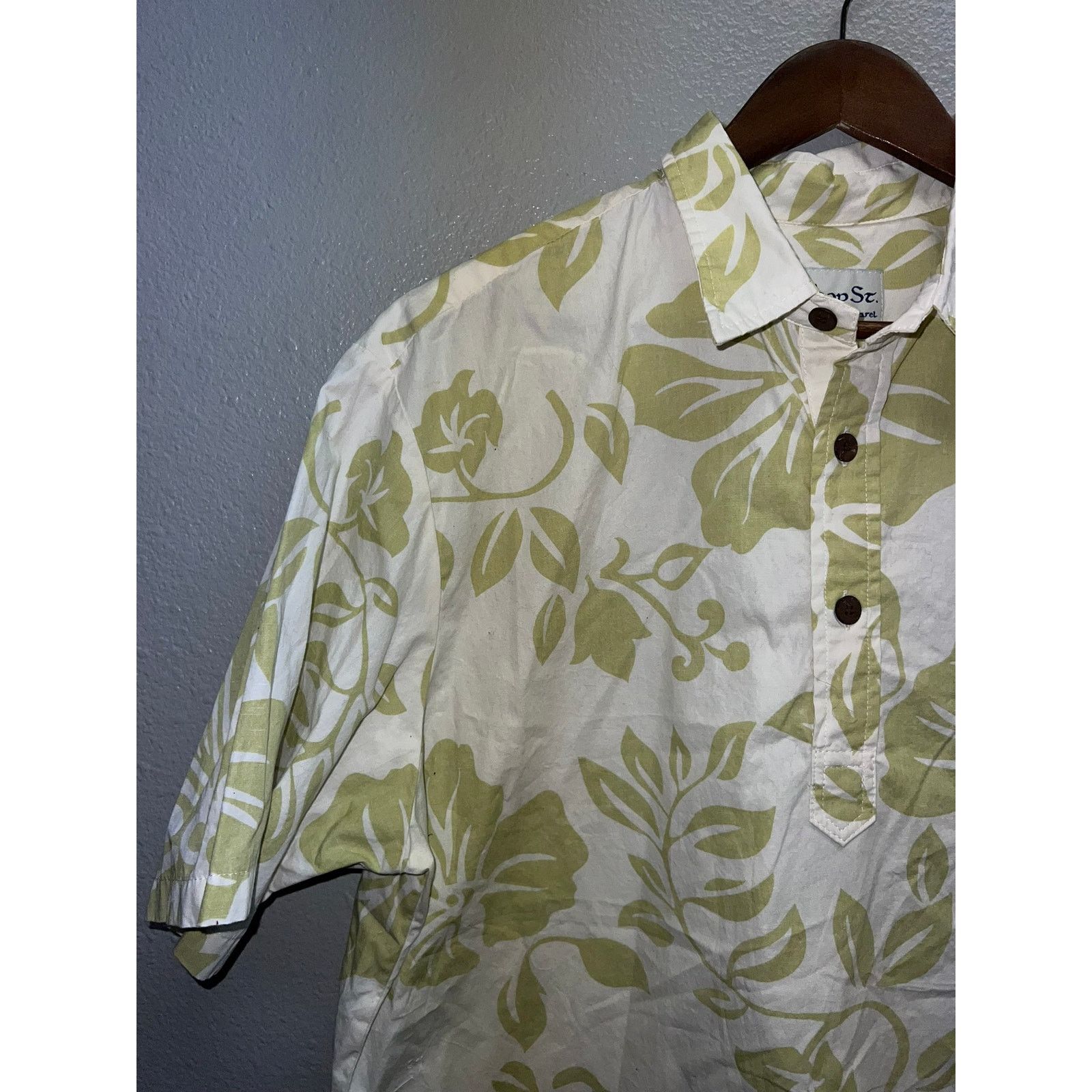 Vintage Bishop Street Hawaiian Shirt Button Up Green Tee XL VTG Size US XL / EU 56 / 4 - 3 Thumbnail