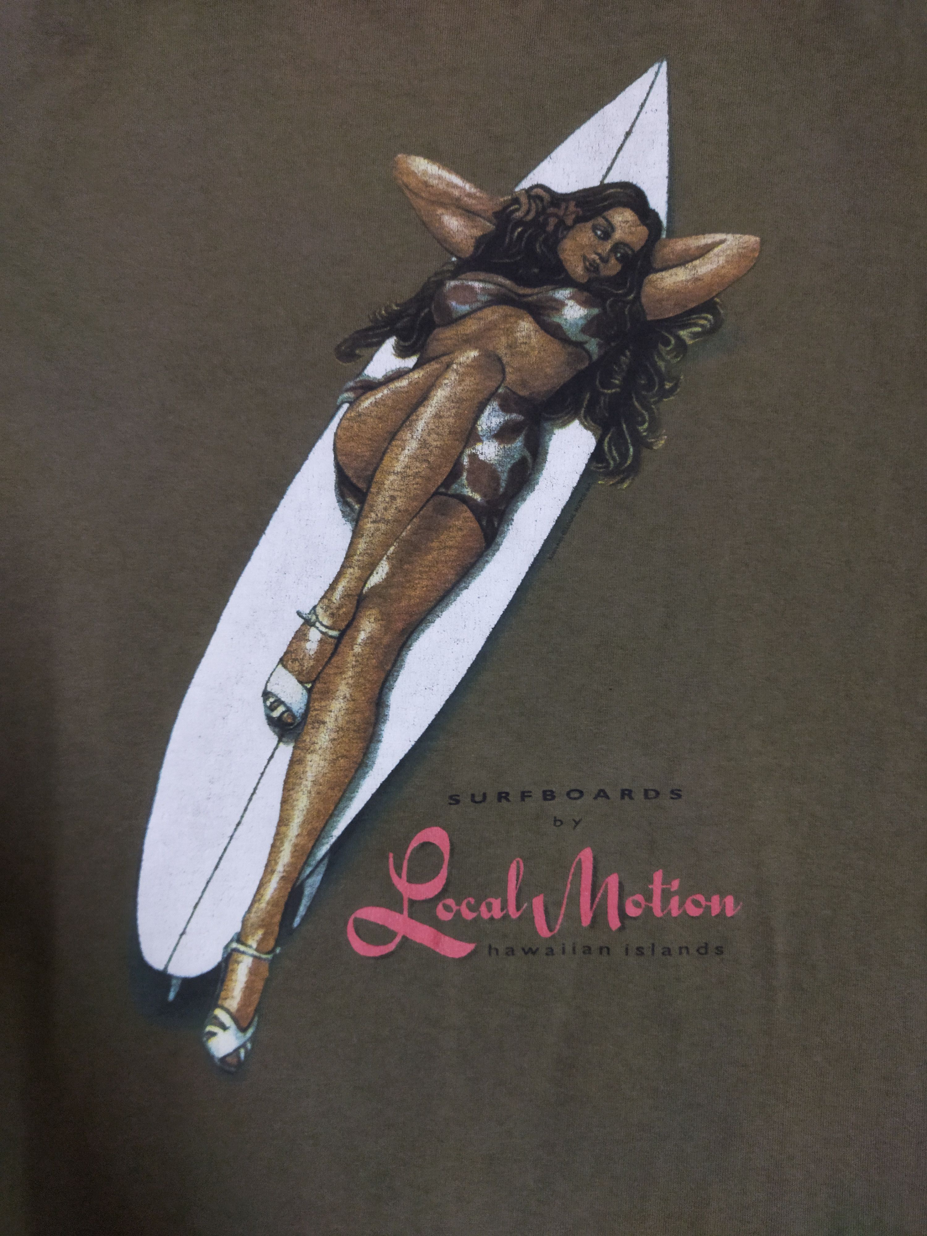 Vintage Vintage Local Motion Tee Girl Surfing Size US XL / EU 56 / 4 - 3 Thumbnail