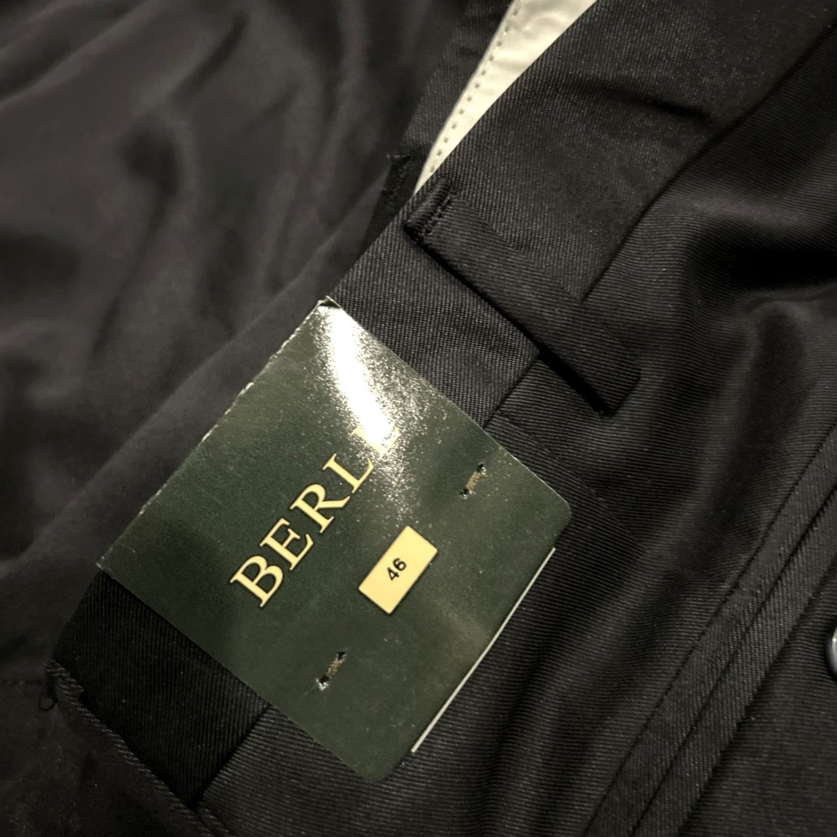 Berle Berle Mens Chino Shorts - Size 46 Black Stain Resistant NOS A45 Size US 30 / EU 46 - 3 Thumbnail
