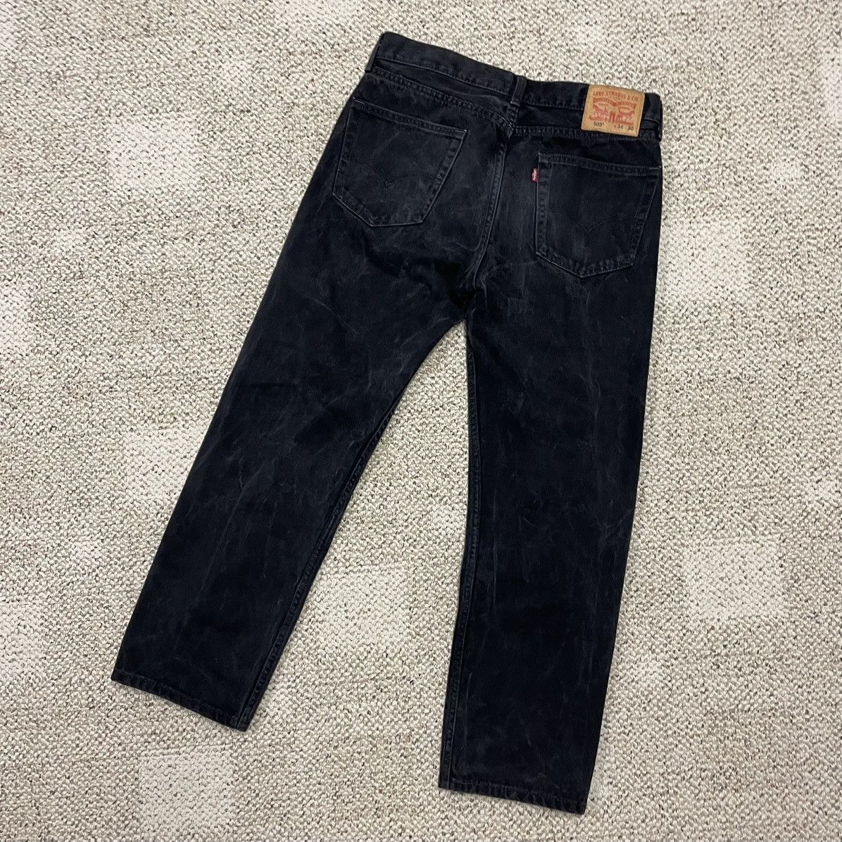 Levi's Levi’s 505 Black Acid Wash Jeans 34x30 Size US 34 / EU 50 - 5 Thumbnail