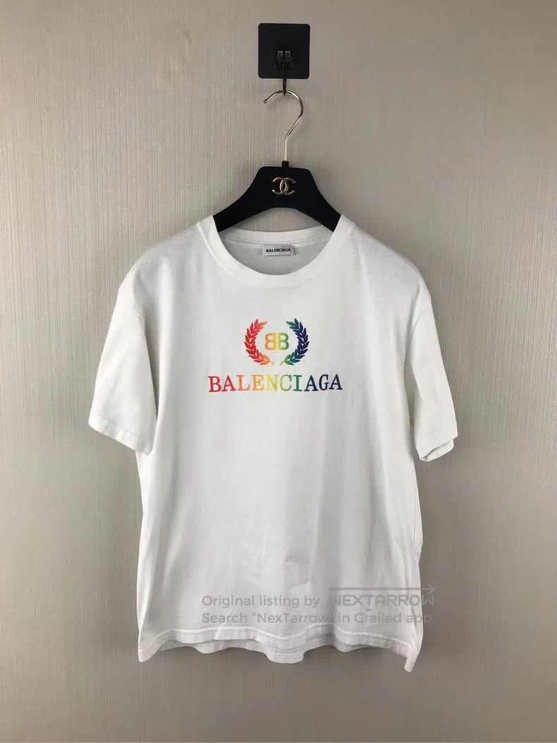 Balenciaga Balenciaga Colorful Wheat Ear Short Sleeve Size US XL / EU 56 / 4 - 1 Thumbnail