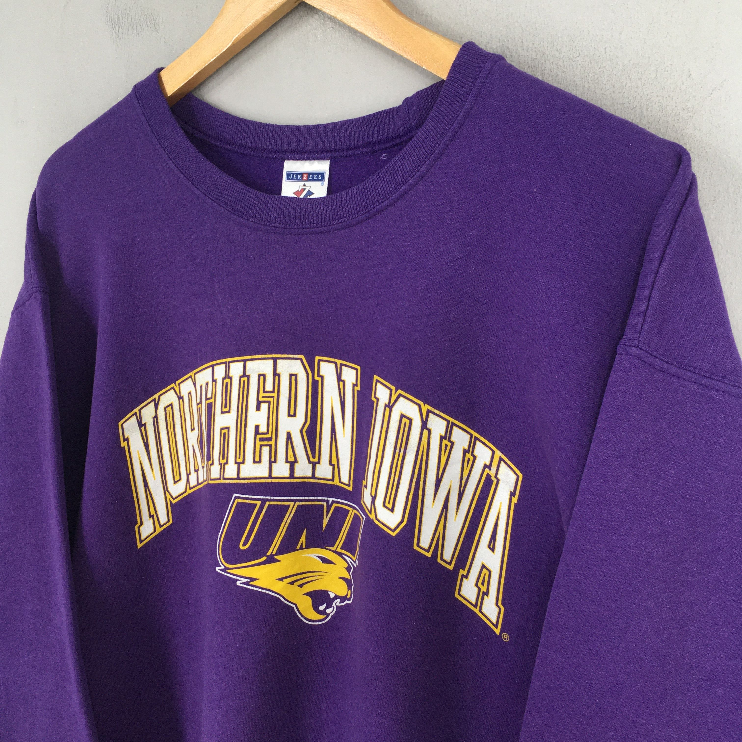 NCAA × Vintage Vintage Northern Iowa Panthers Football Sweatshirt XLarge Size US XL / EU 56 / 4 - 3 Thumbnail