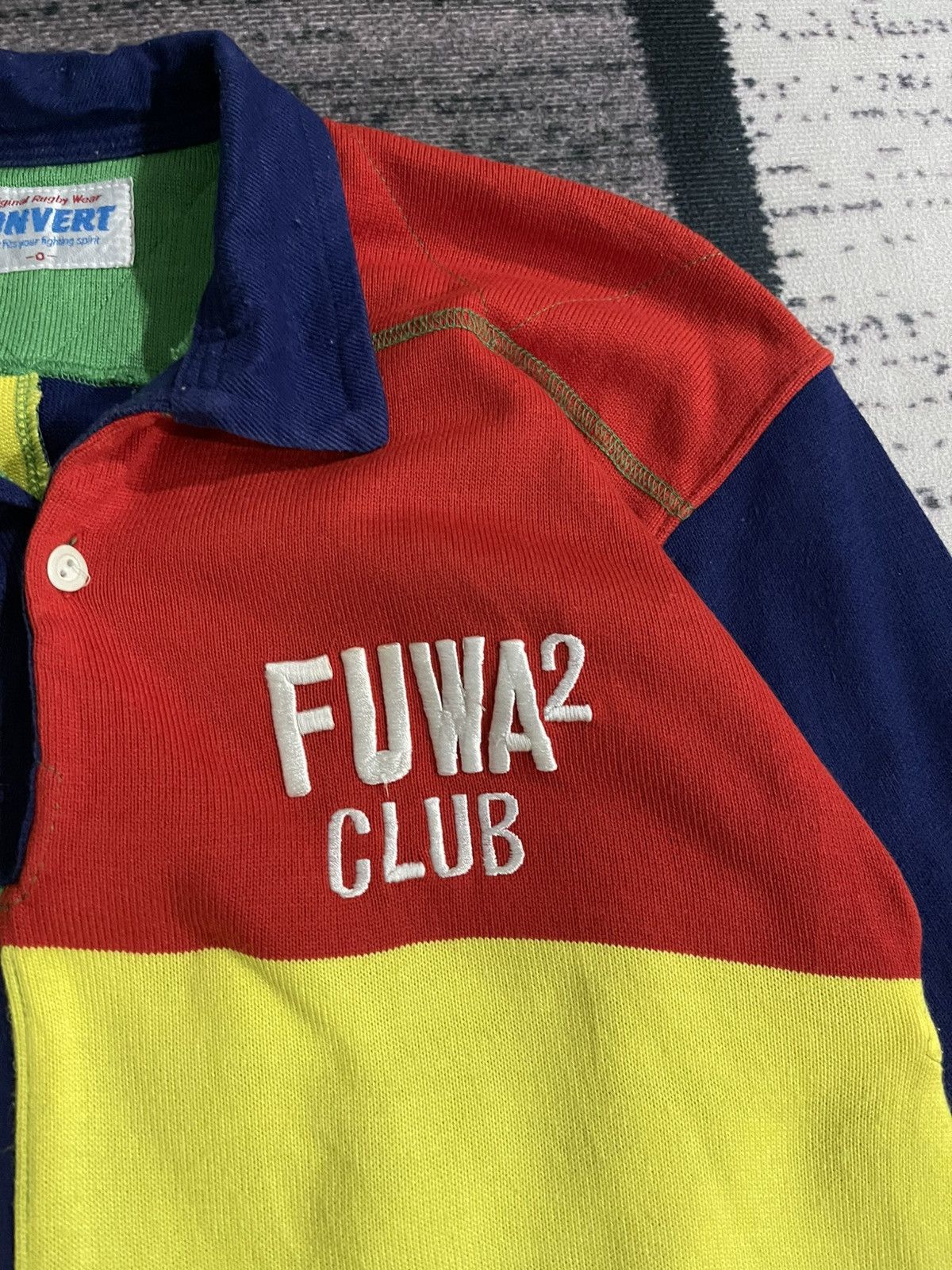 Vintage Vintage Rugby Fuwa Club Collar Longsleeve Polo shirt Size US M / EU 48-50 / 2 - 6 Thumbnail