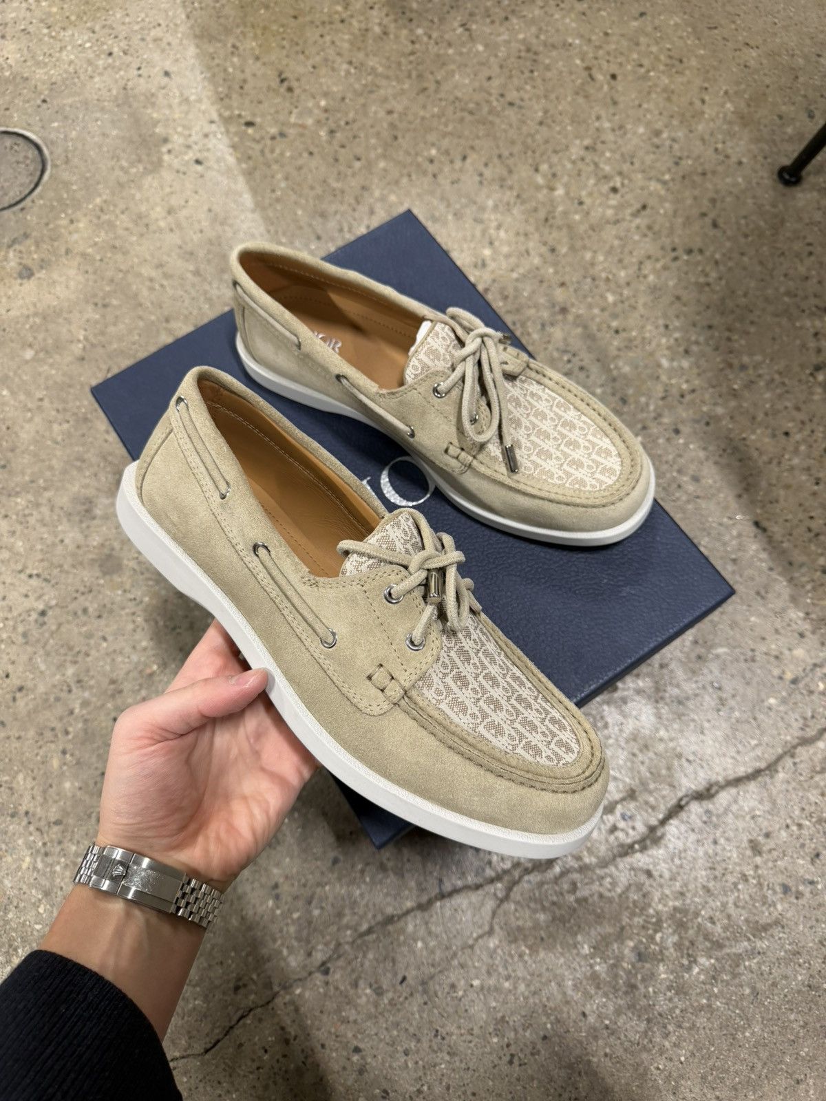 Dior Dior Granville Suede Oblique Loafers NEW 1100$ Size US 9.5 / EU 42-43 - 1 Thumbnail