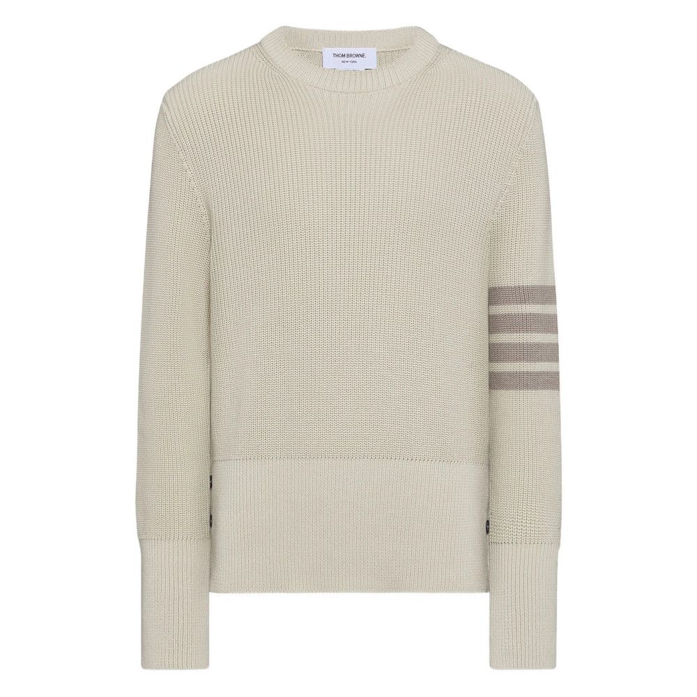 Thom Browne Thom Browne NEUTRALS Sweaters & Knitwear - Jumpers Size US XL / EU 56 / 4 - 1 Thumbnail