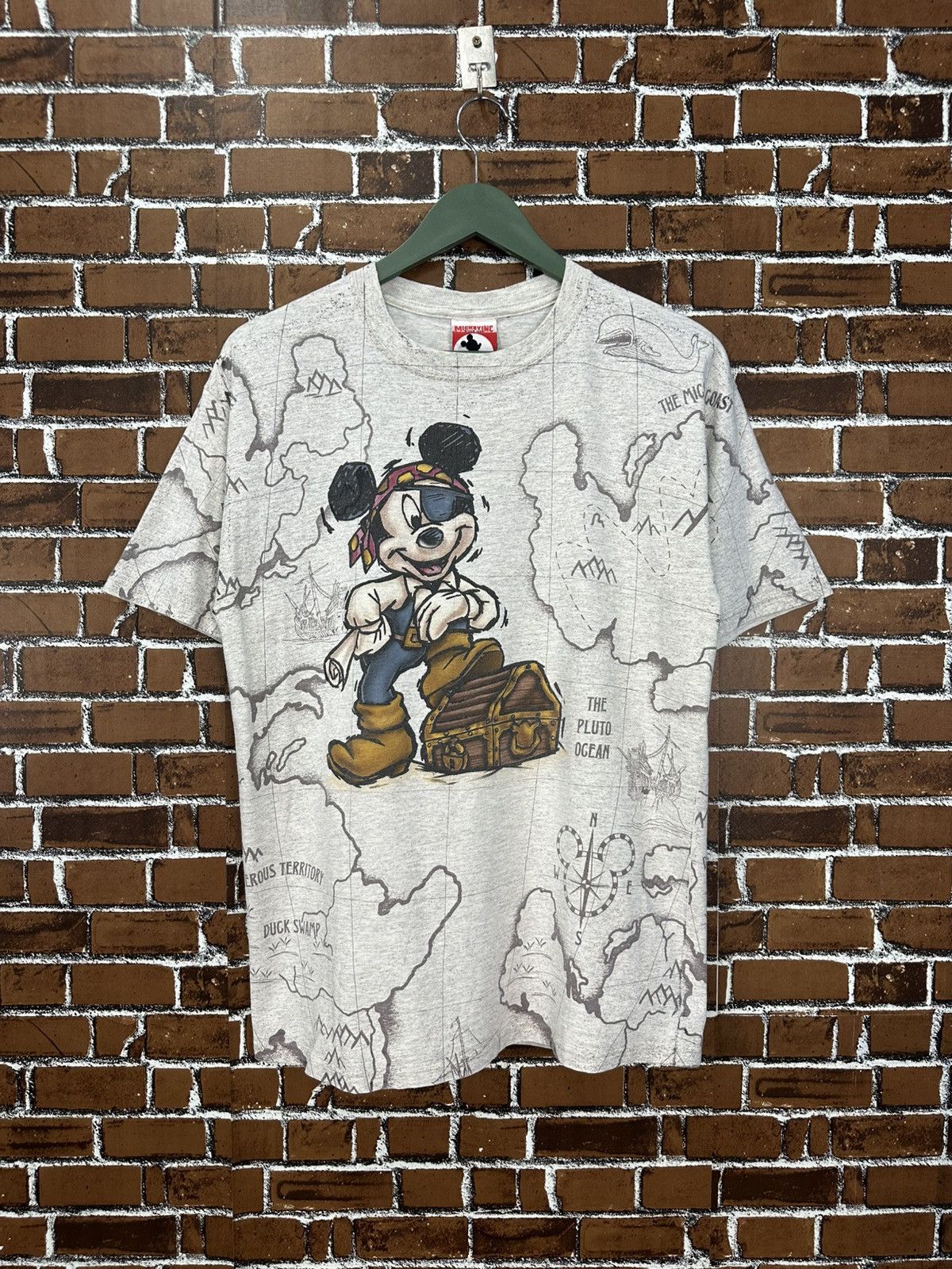 Mickey Unlimited Vintage Mickey A Pirates Life Overprint Tshirt A991 Size US M / EU 48-50 / 2 - 1 Thumbnail