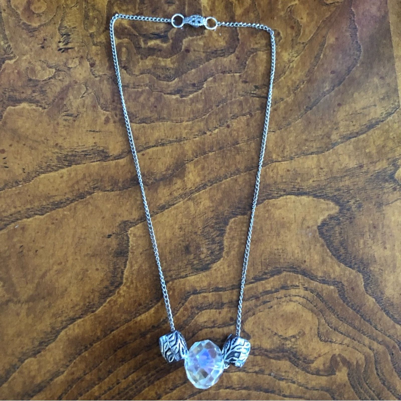 Vintage Vintage faceted aurora borealis crystal necklace Size ONE SIZE - 8 Thumbnail