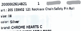 Chrome Hearts CHROME HEARTS Safety Pin Necklace Size ONE SIZE - 9 Thumbnail