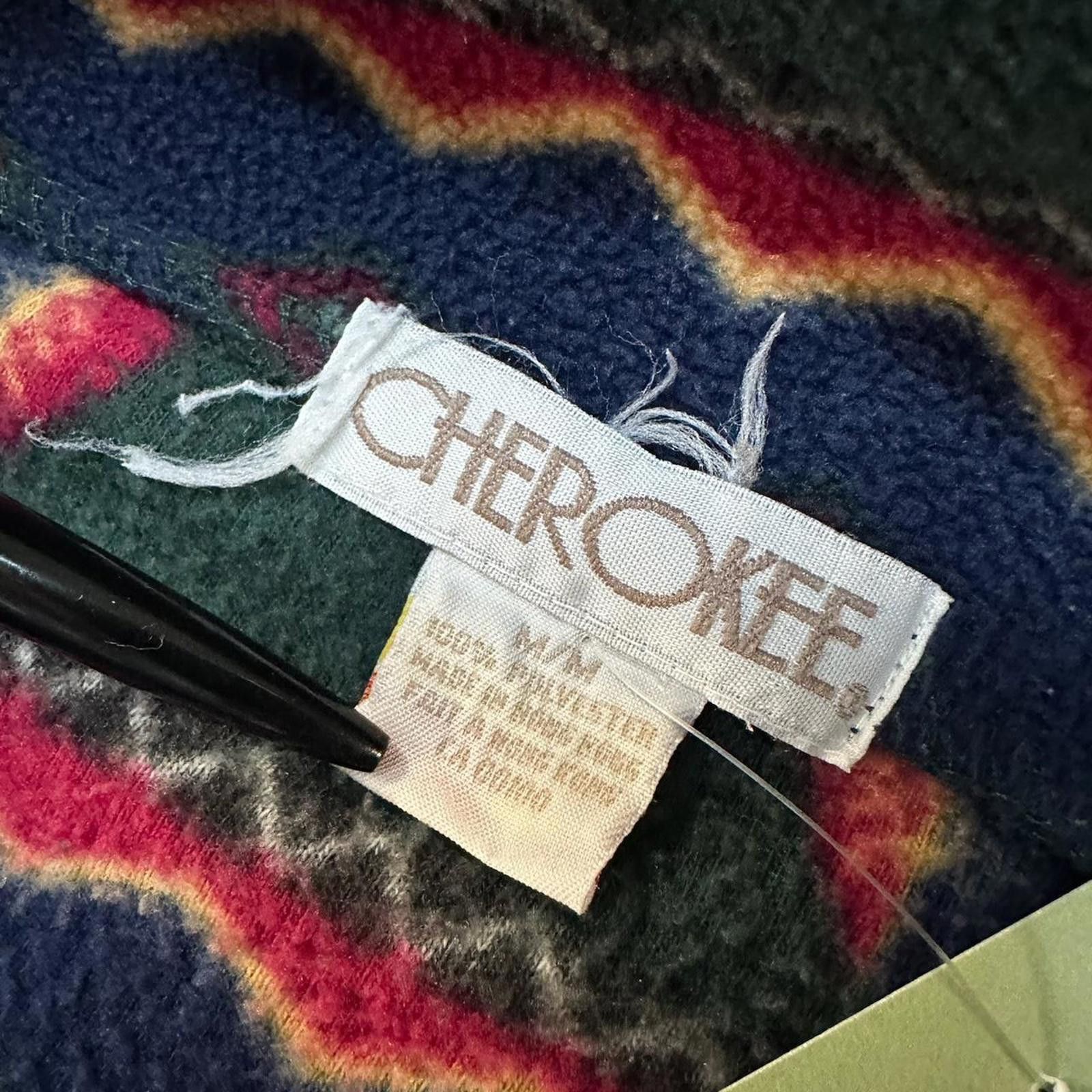 Vintage 90s Cherokee Abstract Quarter Zip Fleece Size US M / EU 48-50 / 2 - 3 Thumbnail