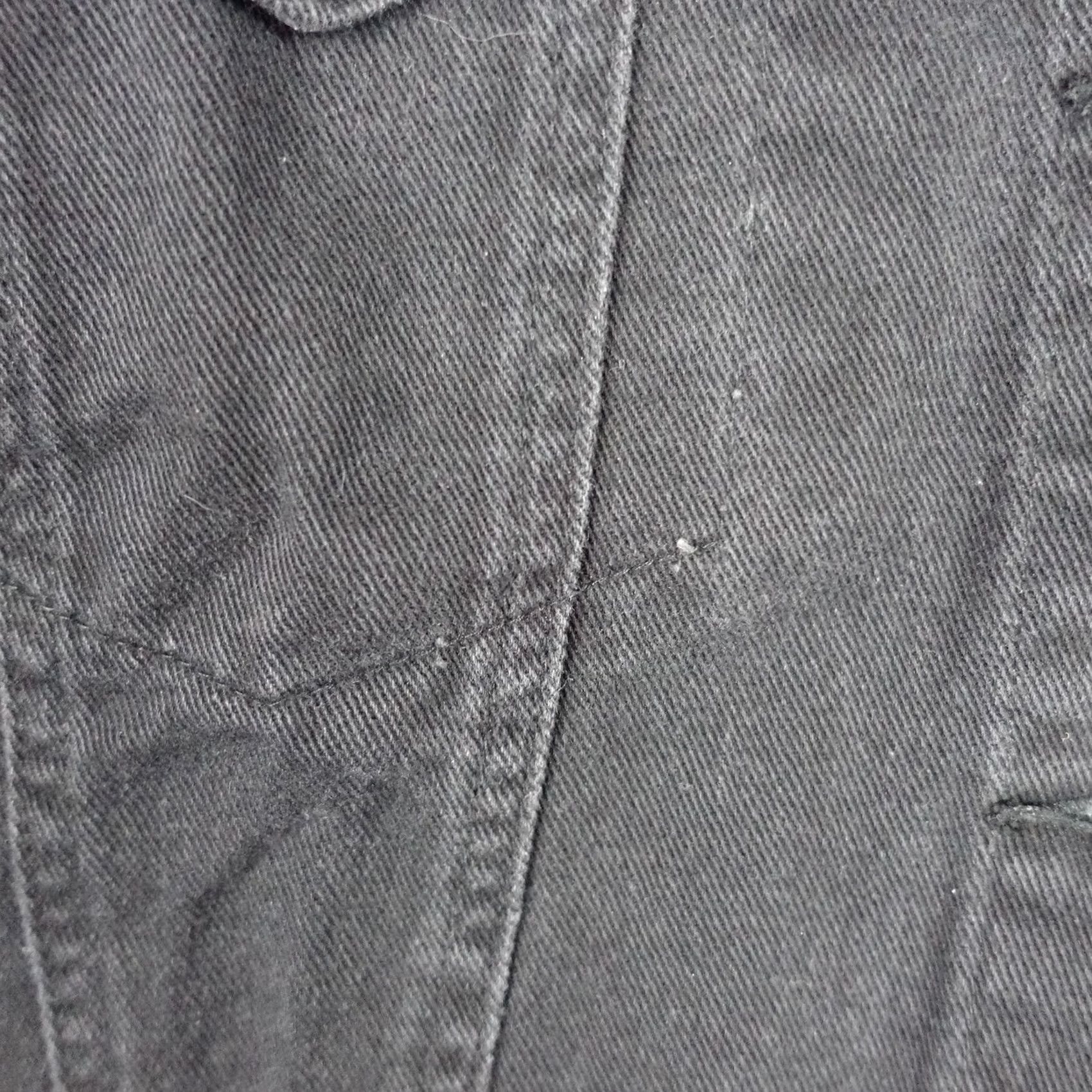 Denime VINTAGE Christine Alexander Womens Small Black Denim Rhinestone Western Jacket Size S / US 4 / IT 40 - 5 Thumbnail