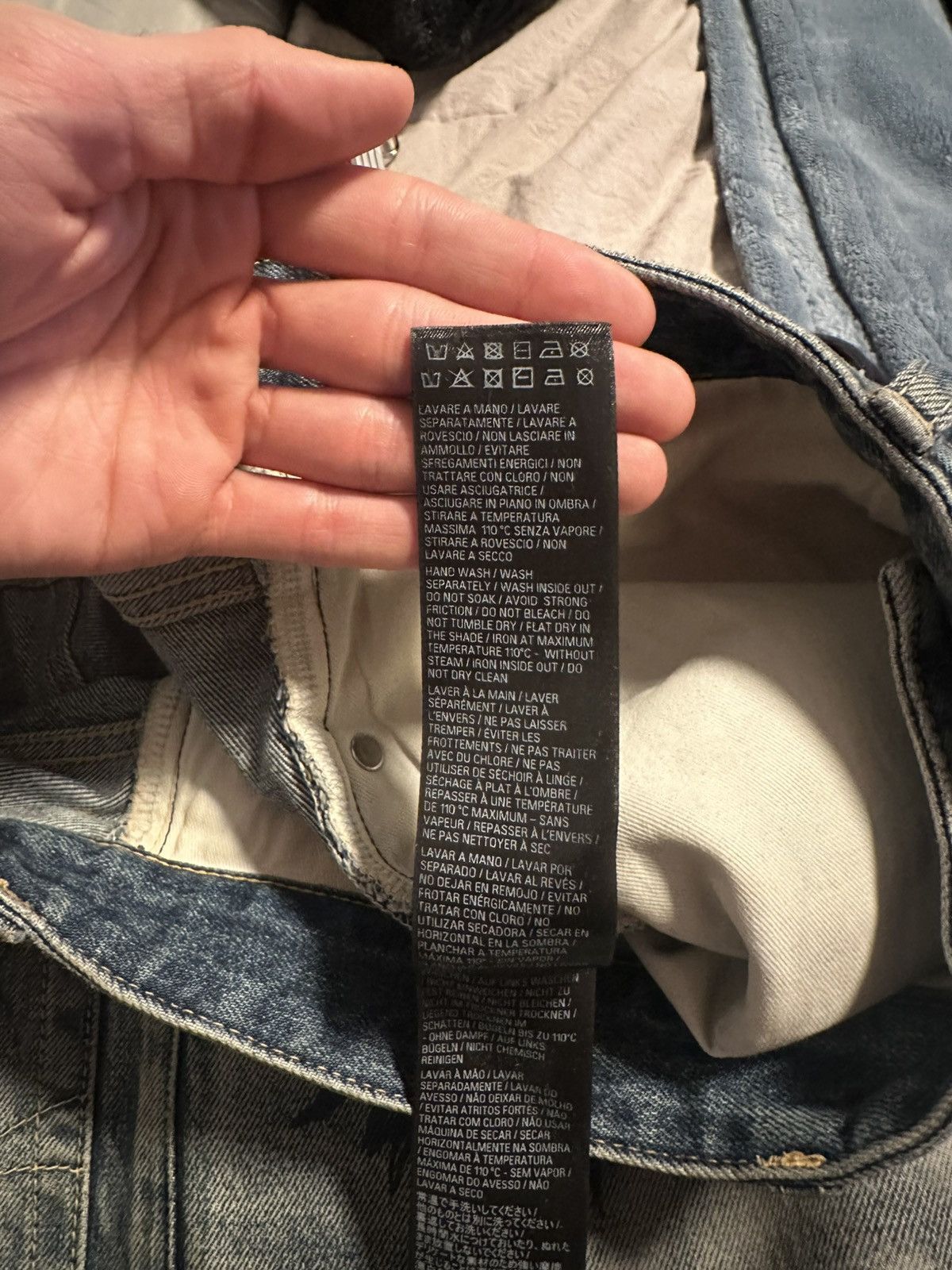 Balenciaga SS/23 Runway Mud Show Graffiti Denim (Left Hand) Size US 31 - 15 Thumbnail